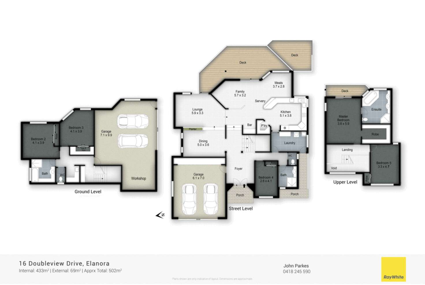 Floorplan of Homely house listing, 16 Doubleview Drive, Elanora QLD 4221