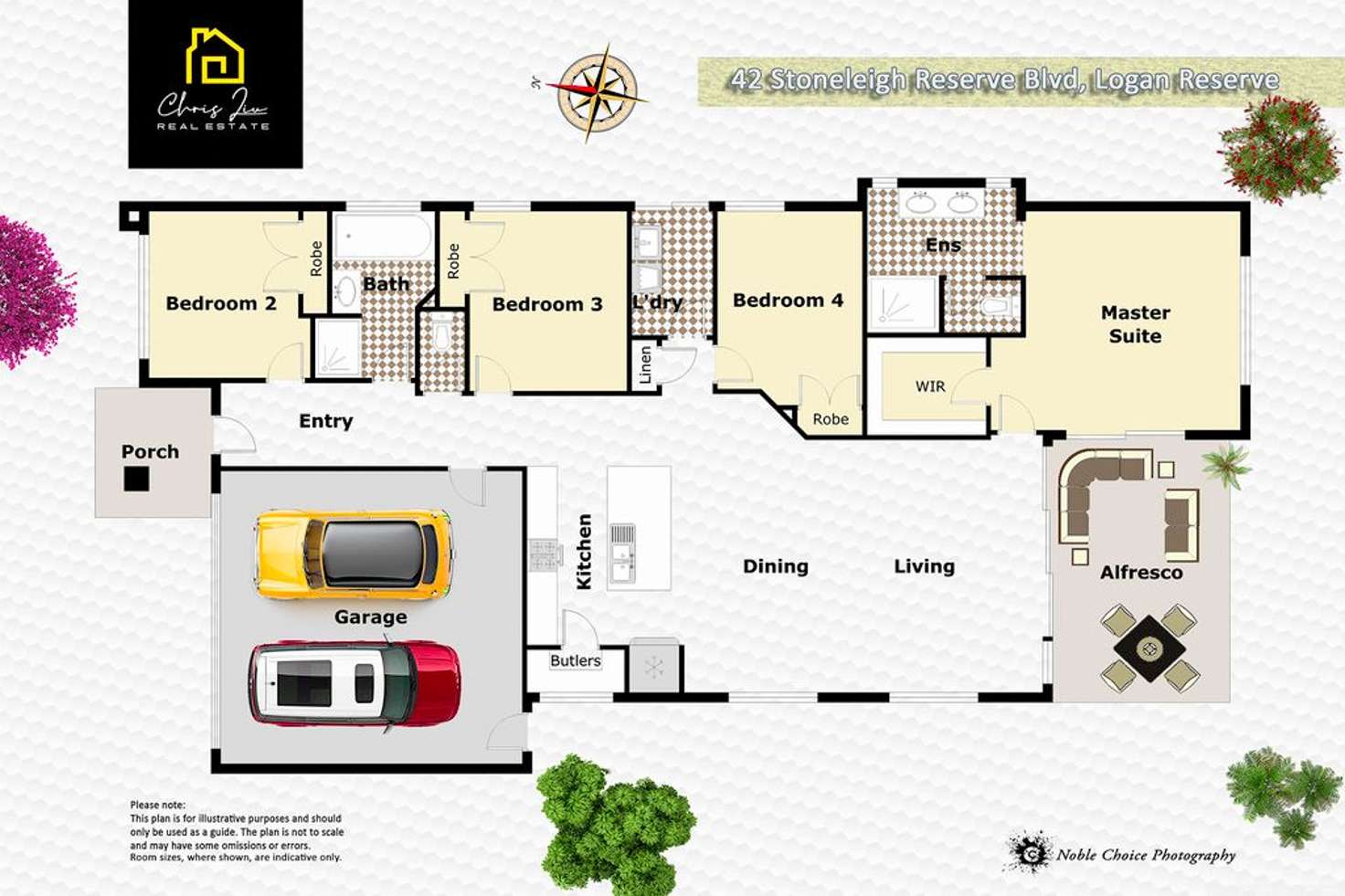 Floorplan of Homely house listing, 42 Stoneleigh Reserve Boulevard, Logan Reserve QLD 4133