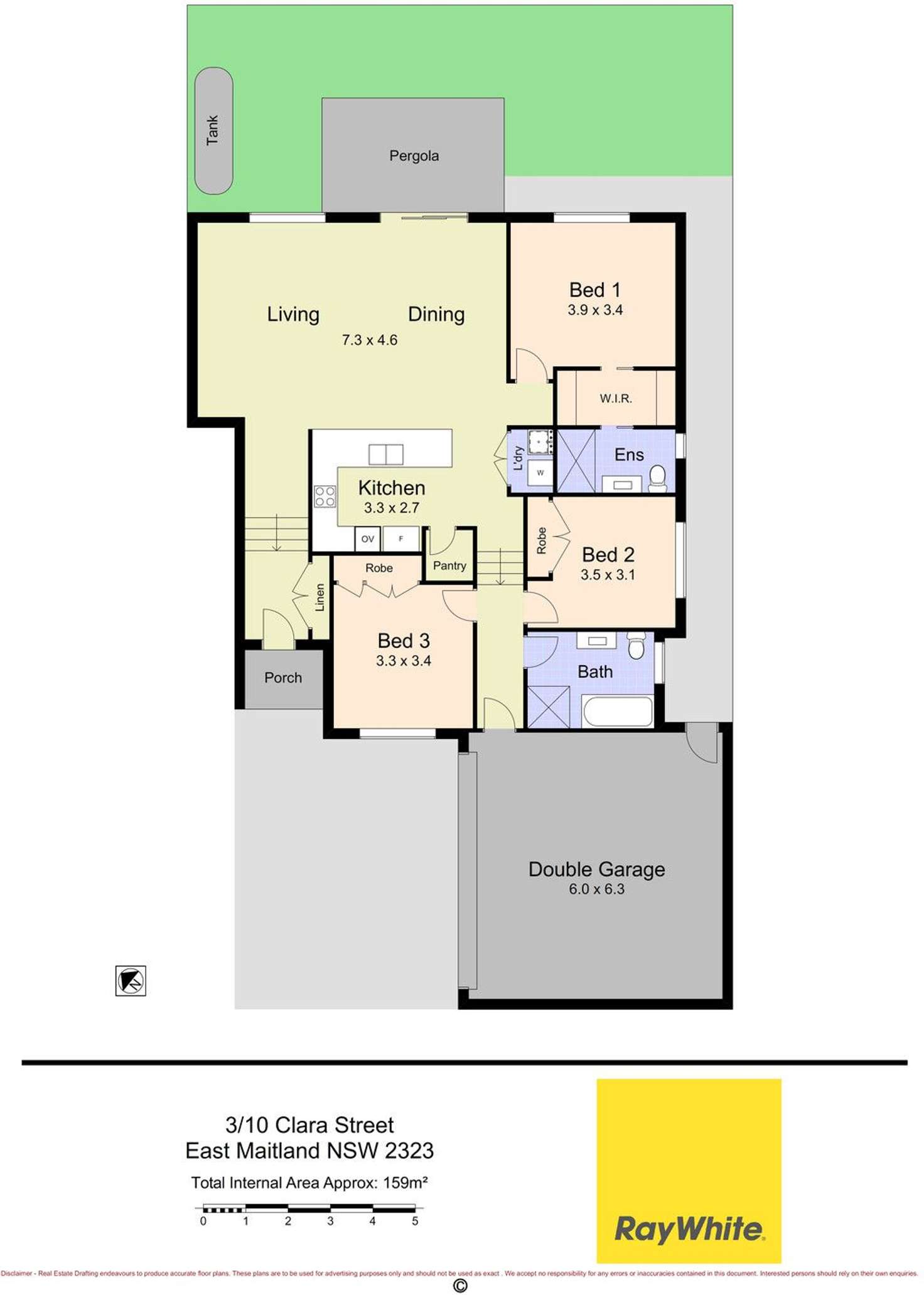 Floorplan of Homely unit listing, 3/10 Clara Street, East Maitland NSW 2323