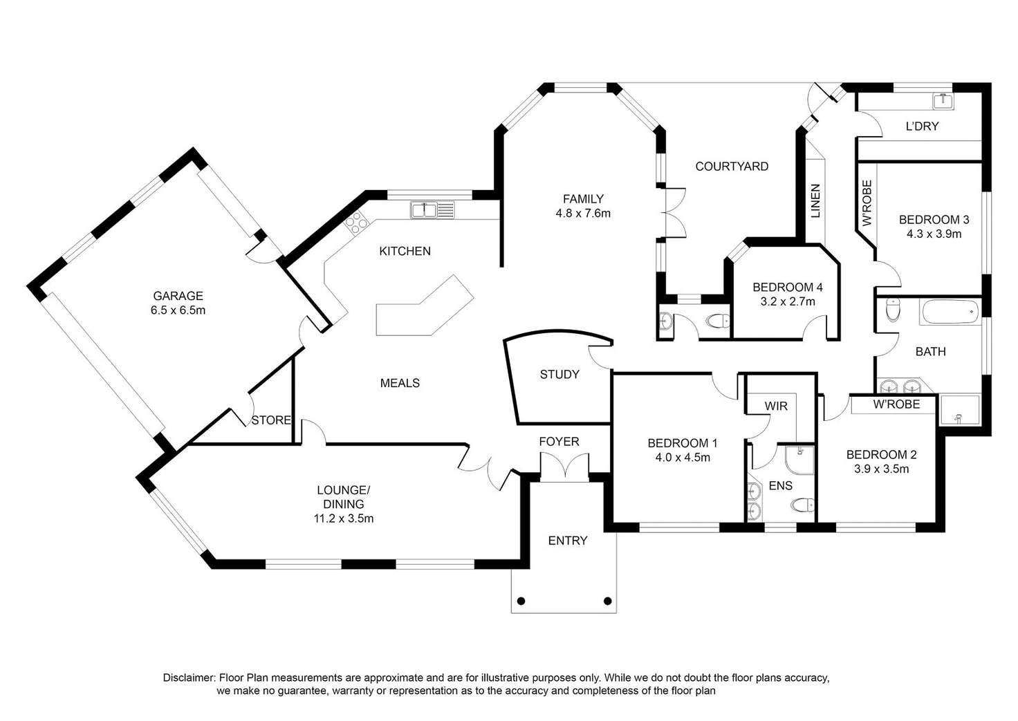 Floorplan of Homely house listing, 3 Warrick Close, Mount Gambier SA 5290