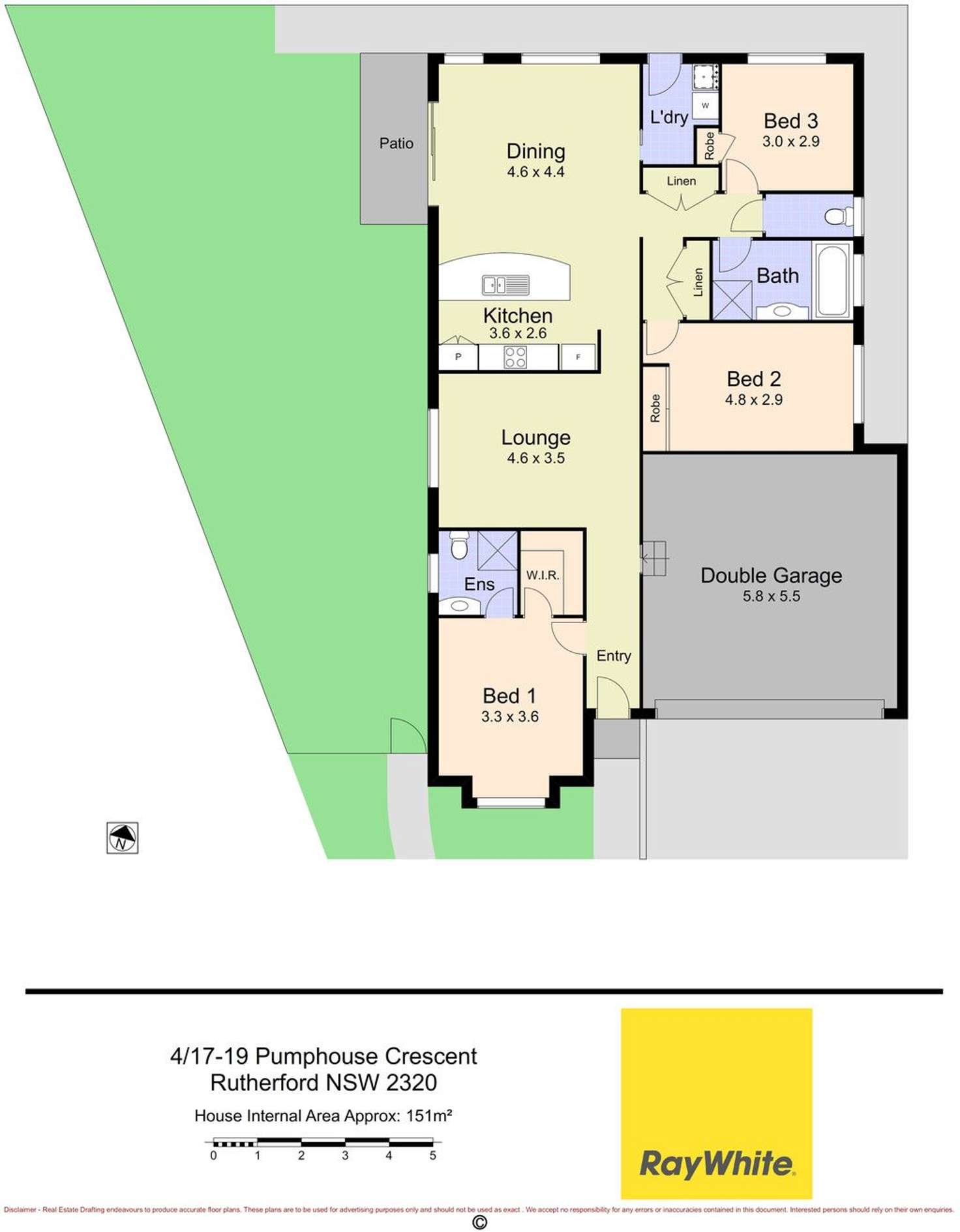Floorplan of Homely villa listing, 4 17-19 Pumphouse Crescent, Rutherford NSW 2320