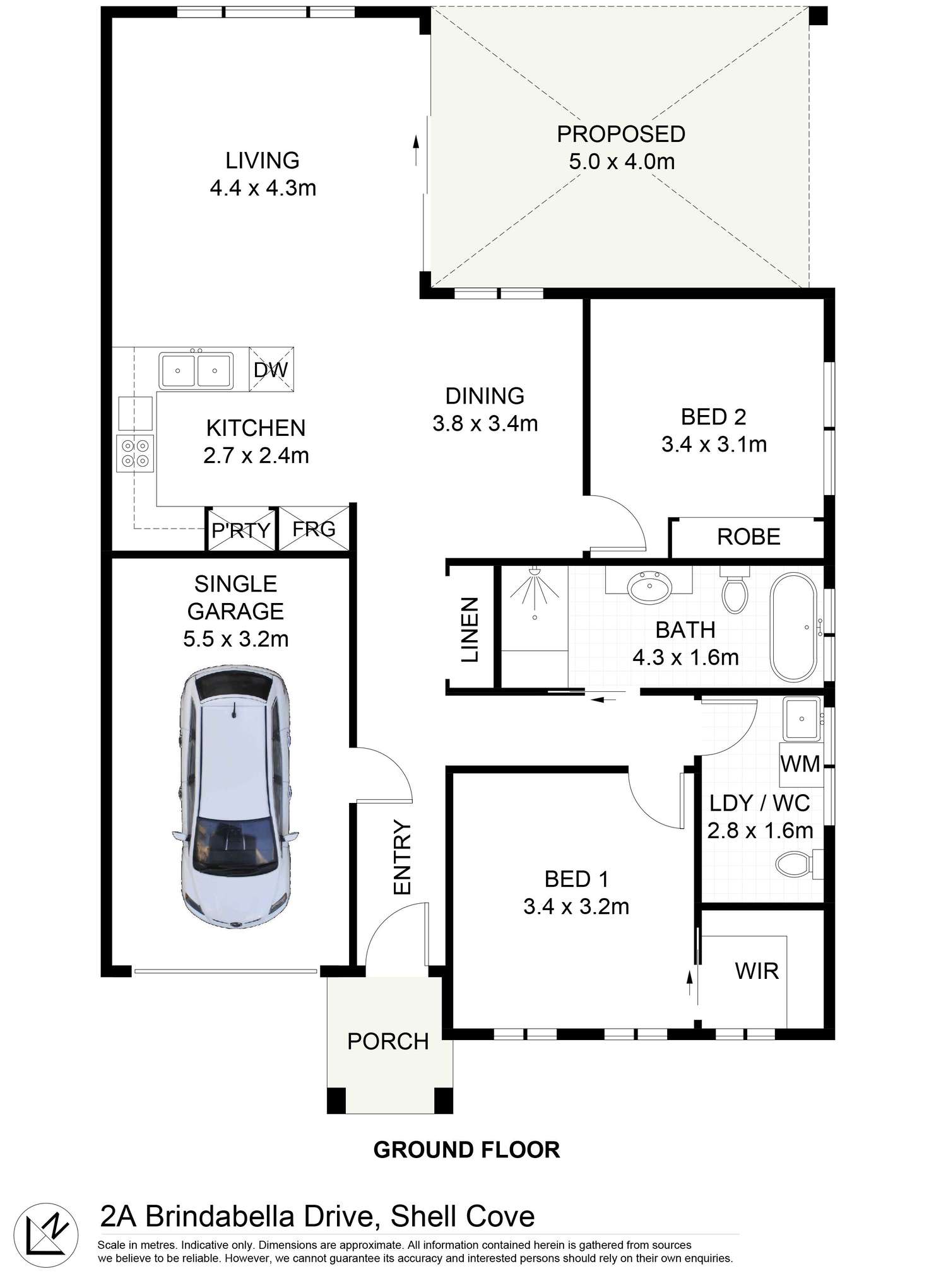 Floorplan of Homely villa listing, 2A Brindabella Drive, Shell Cove NSW 2529