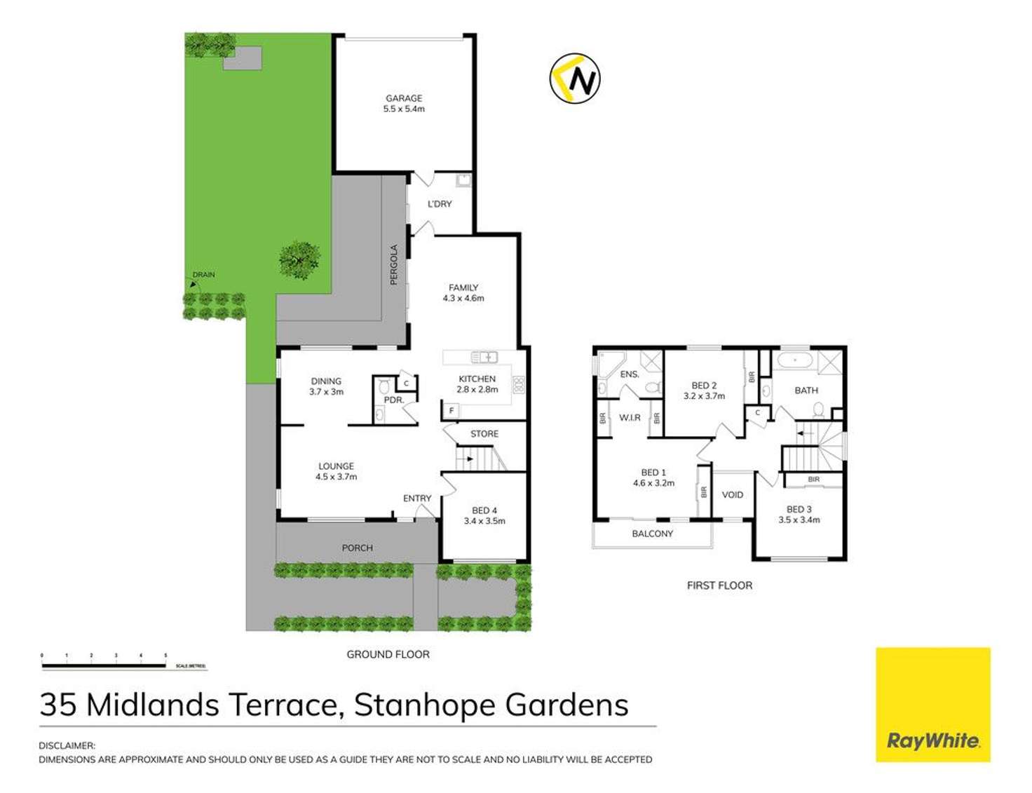Floorplan of Homely house listing, 35 Midlands Terrace, Stanhope Gardens NSW 2768