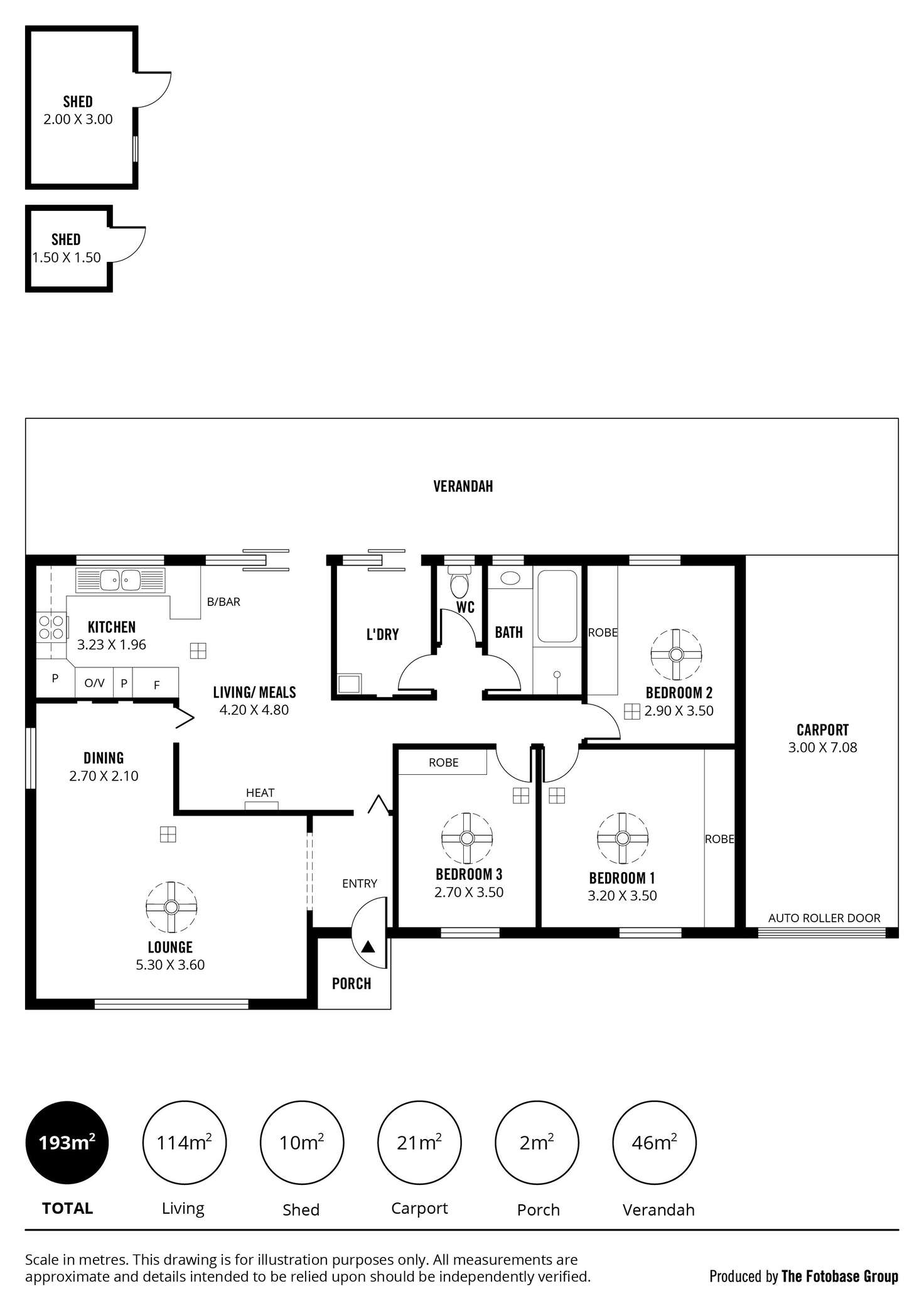 Floorplan of Homely house listing, 35 Carob Crescent, Craigmore SA 5114