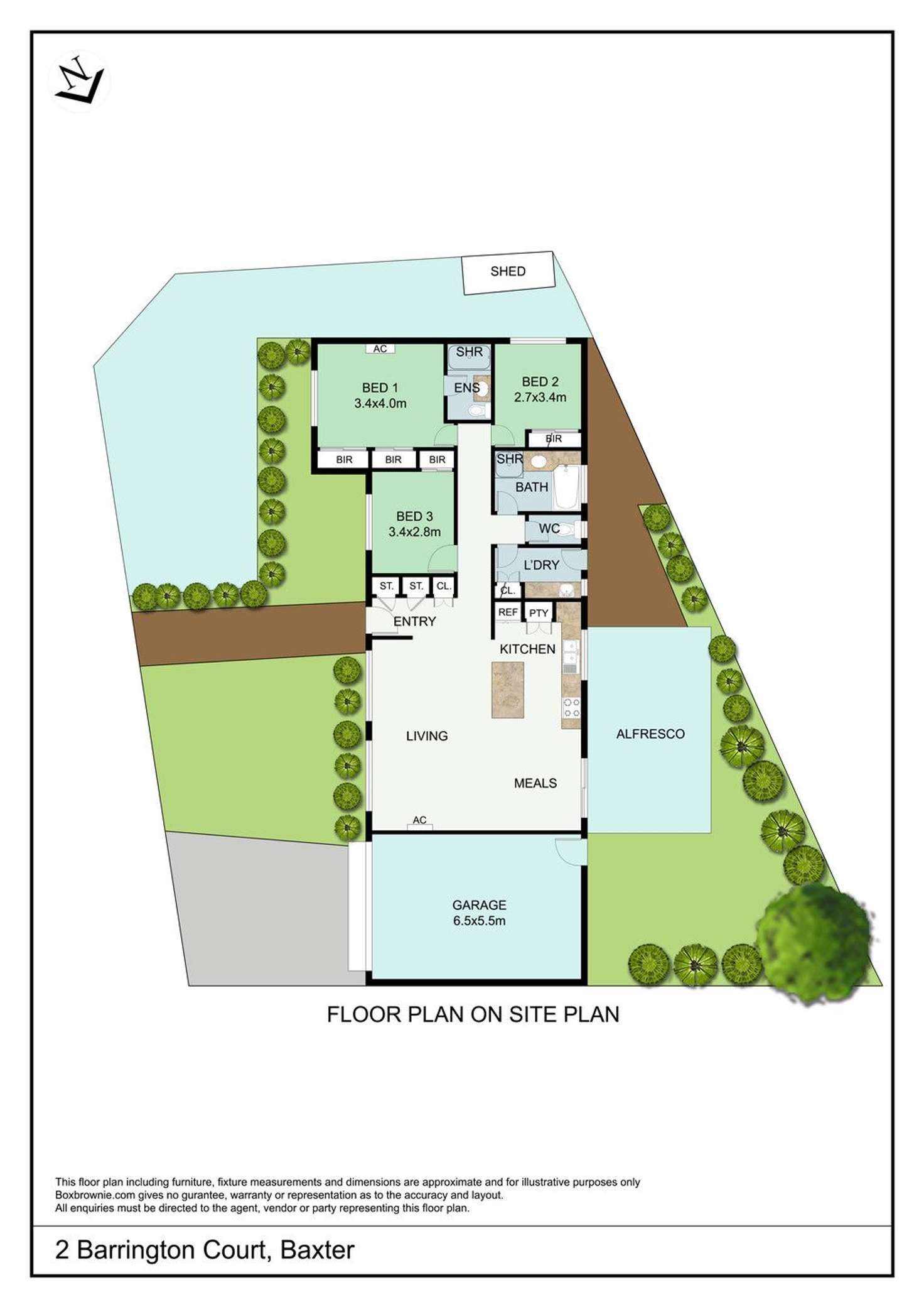Floorplan of Homely house listing, 2 Barrington Court, Baxter VIC 3911