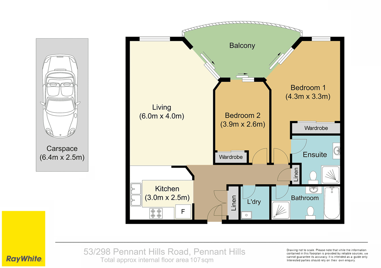 Floorplan of Homely unit listing, 53/298-312 Pennant Hills Road, Pennant Hills NSW 2120