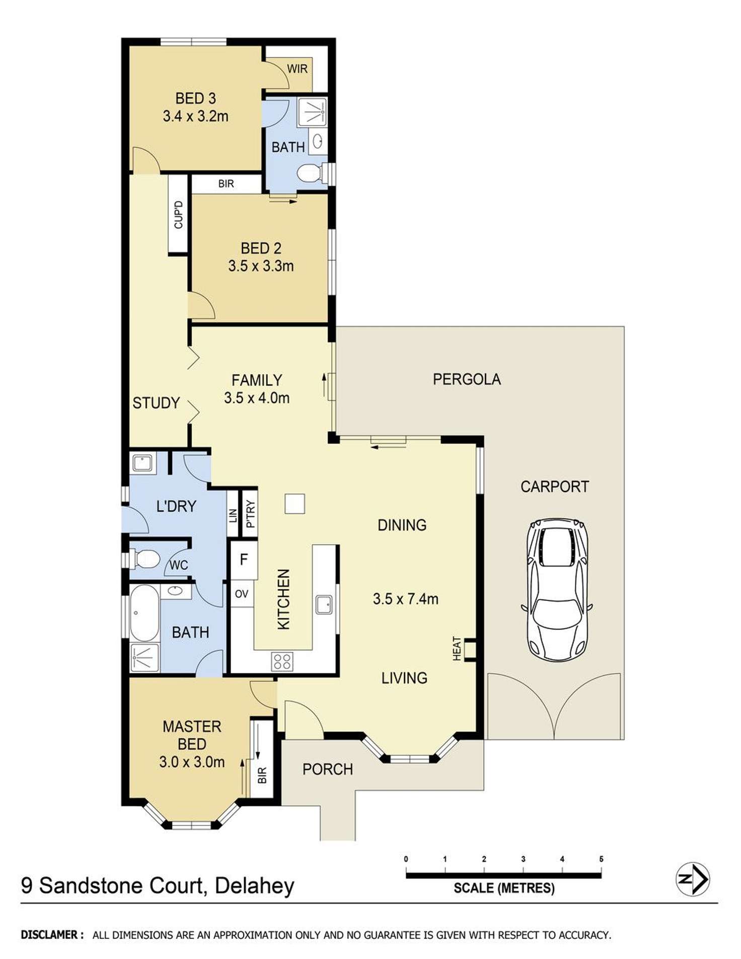 Floorplan of Homely house listing, 9 Sandstone Court, Delahey VIC 3037