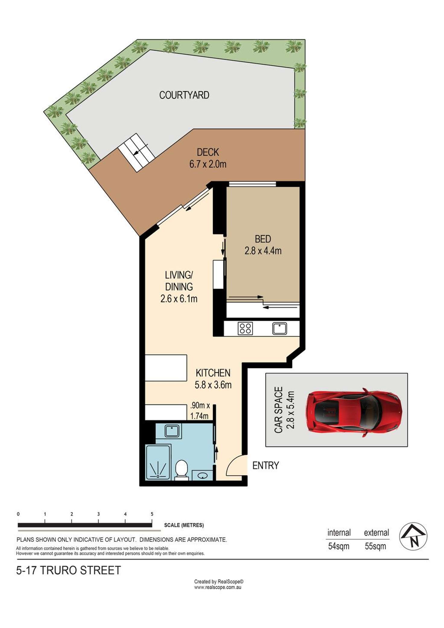 Floorplan of Homely unit listing, 5/17 Truro Street, Windsor QLD 4030