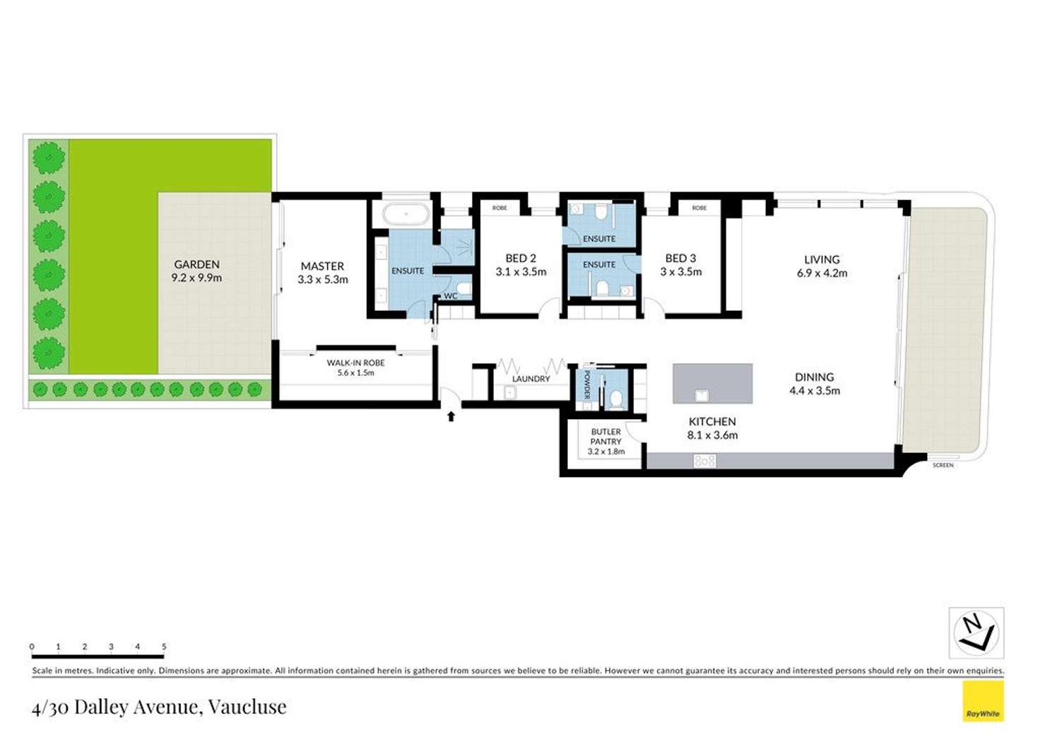 Floorplan of Homely apartment listing, 4/30 Dalley Avenue, Vaucluse NSW 2030