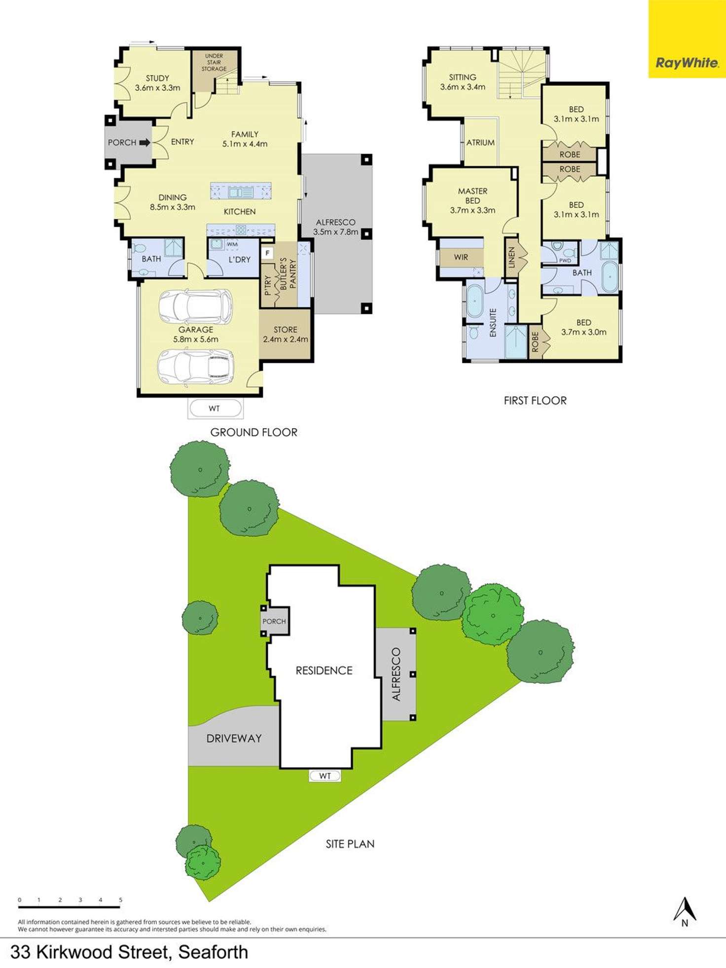 Floorplan of Homely house listing, 33 Kirkwood Street, Seaforth NSW 2092