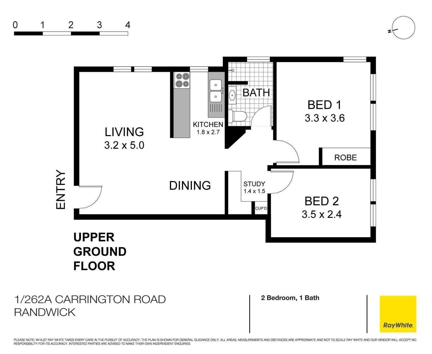 Floorplan of Homely apartment listing, 1/262a Carrington Road, Randwick NSW 2031