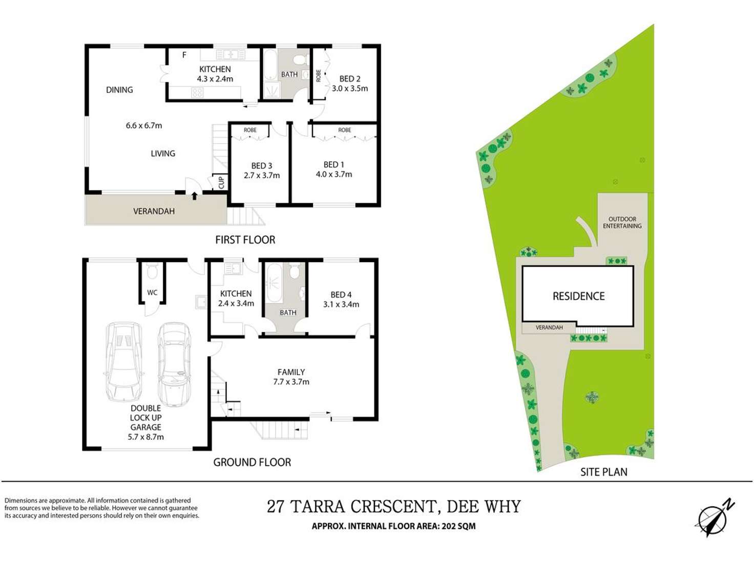 Floorplan of Homely house listing, 27 Tarra Crescent, Dee Why NSW 2099