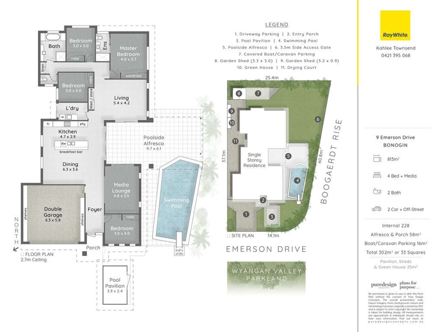 Floorplan of Homely house listing, 9 Emerson Drive, Bonogin QLD 4213