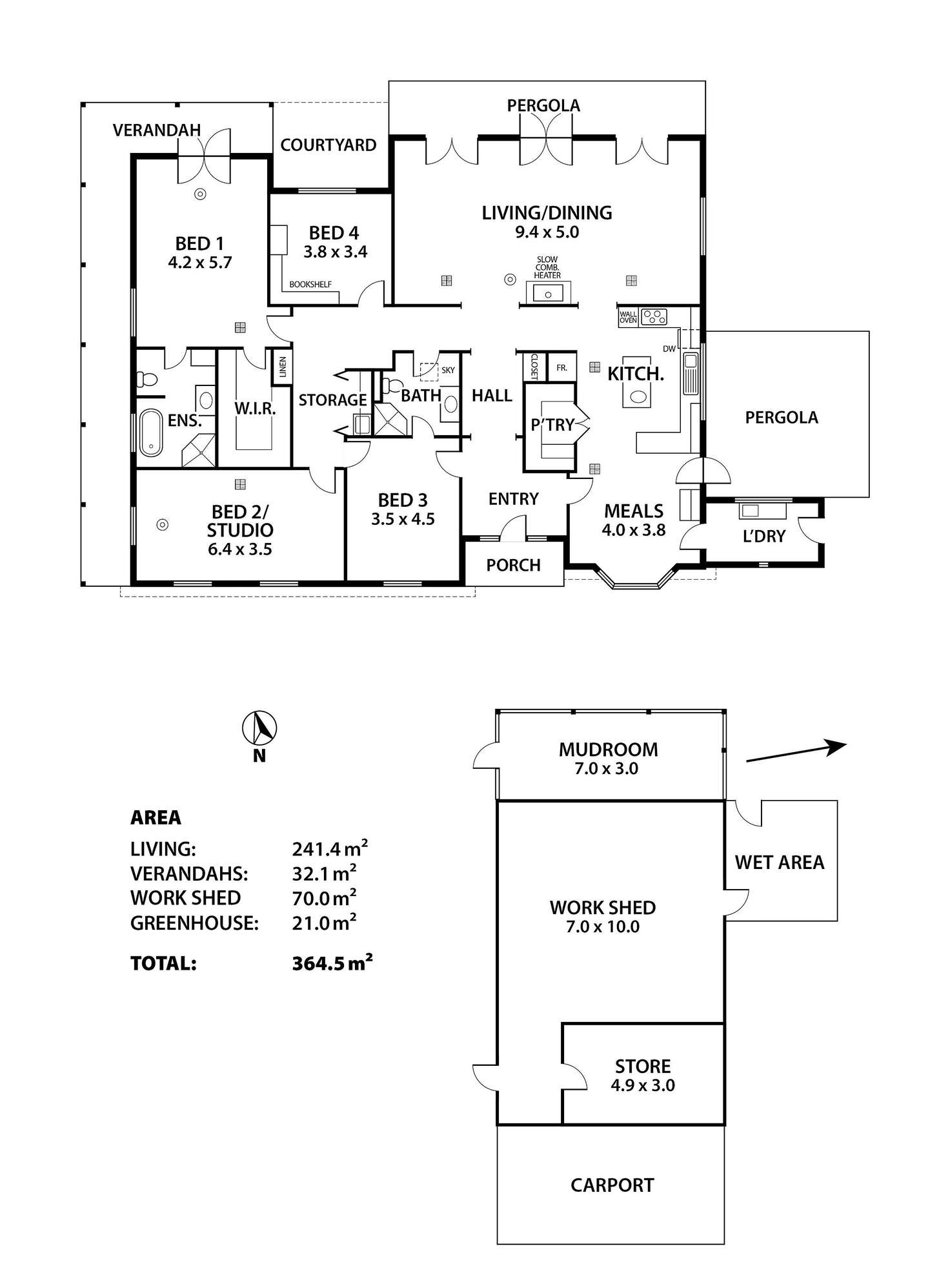 Floorplan of Homely acreageSemiRural listing, 142 Clisby Road, Oakbank SA 5243