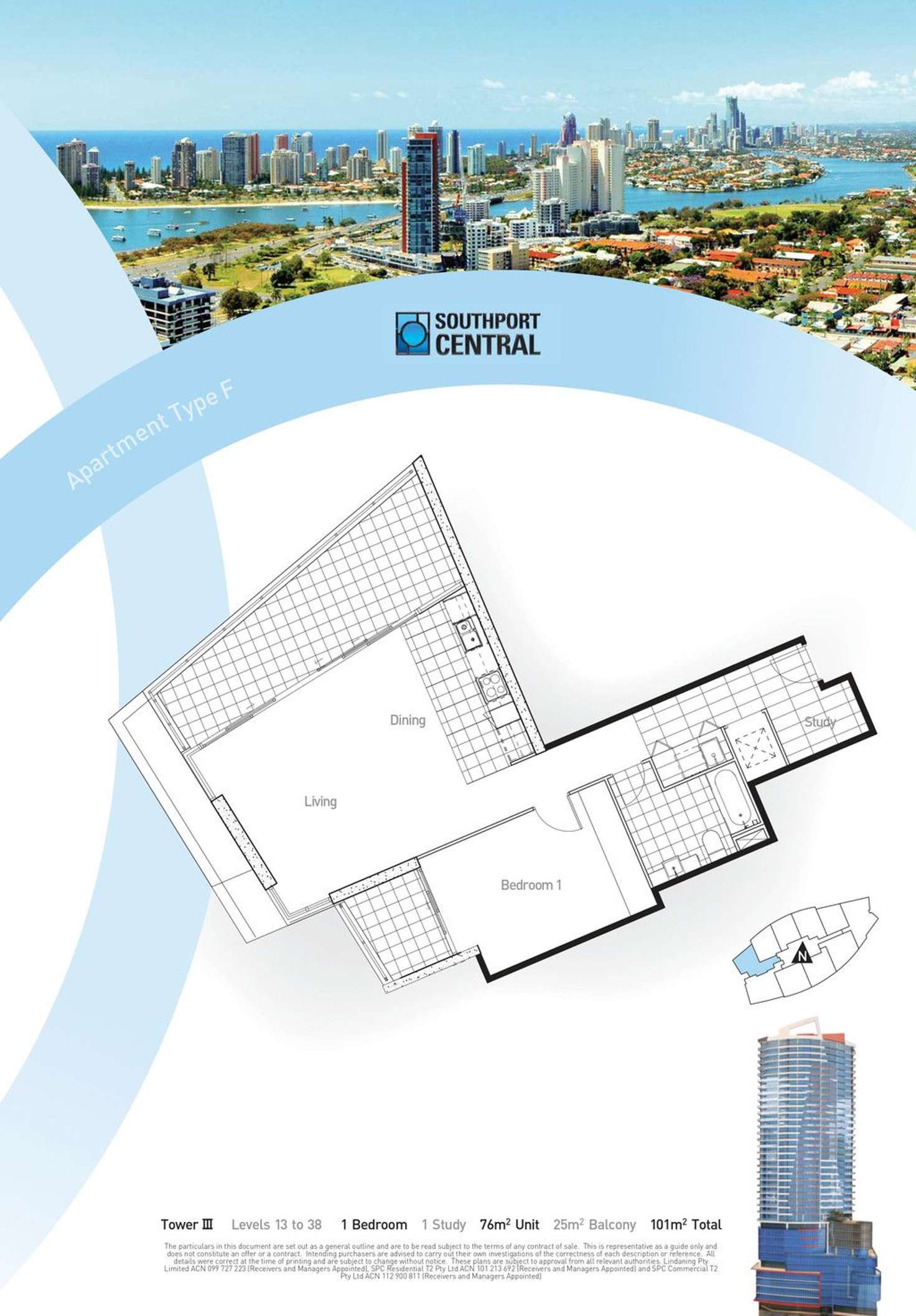 Floorplan of Homely apartment listing, 32806/9 Lawson Street, Southport QLD 4215