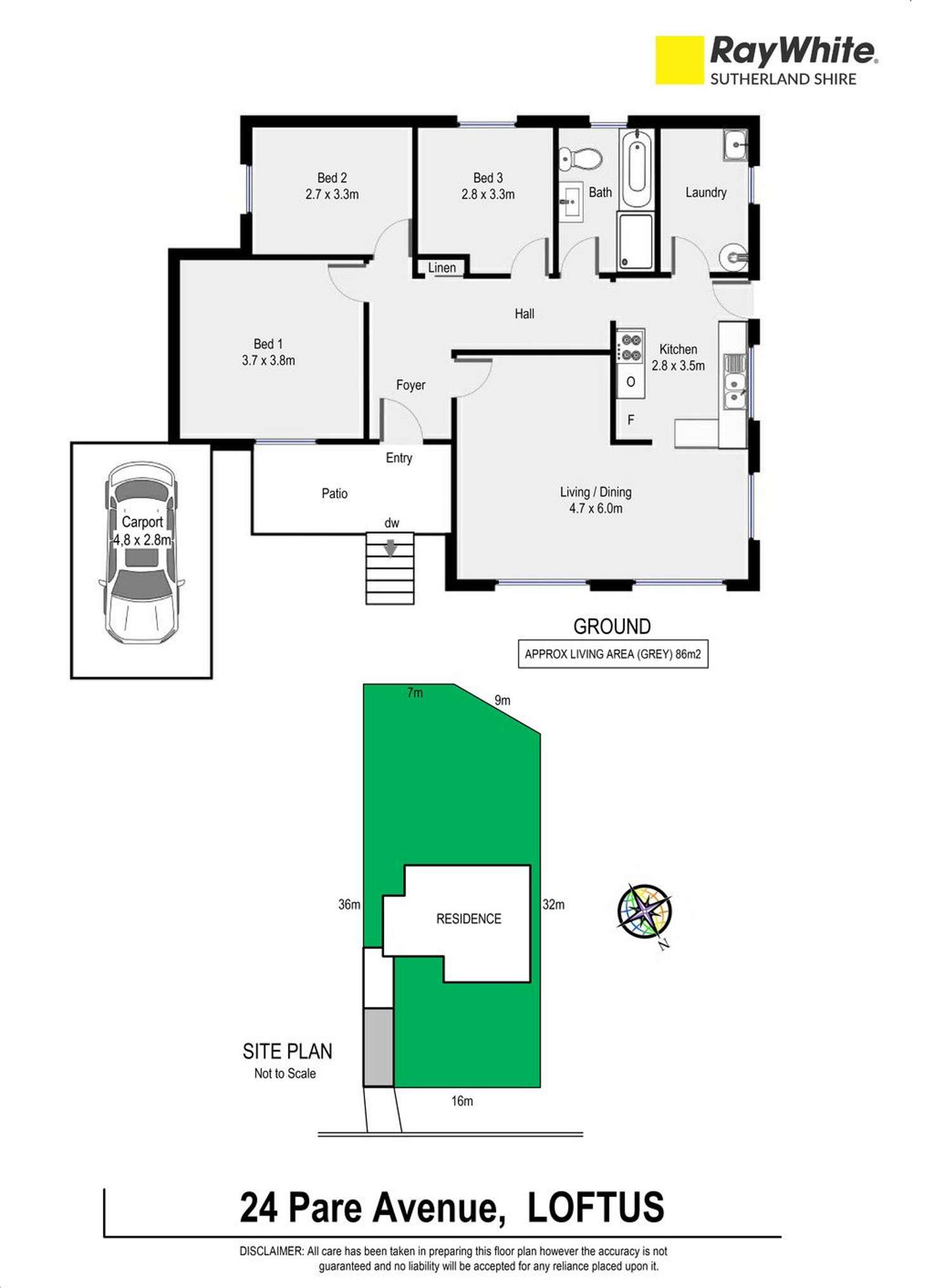 Floorplan of Homely house listing, 24 Pare Avenue, Loftus NSW 2232