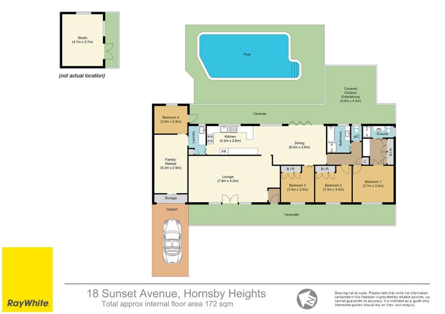 Floorplan of Homely house listing, 18 Sunset Avenue, Hornsby Heights NSW 2077