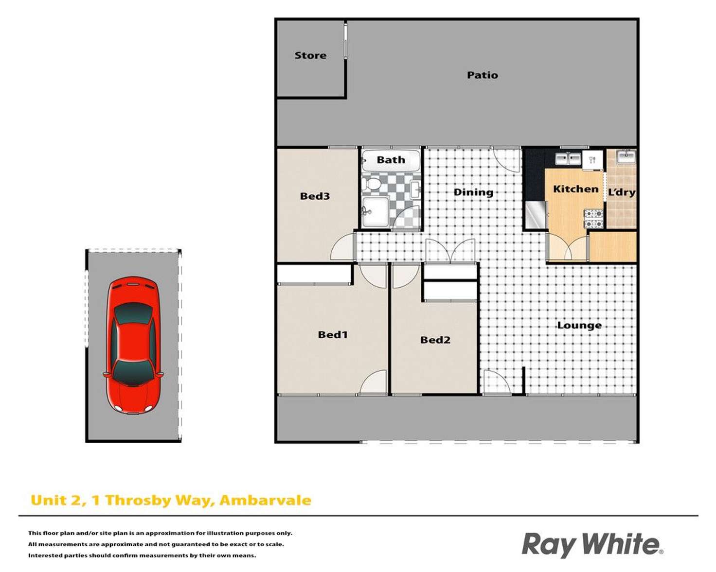 Floorplan of Homely villa listing, 2/1 Throsby Way, Ambarvale NSW 2560