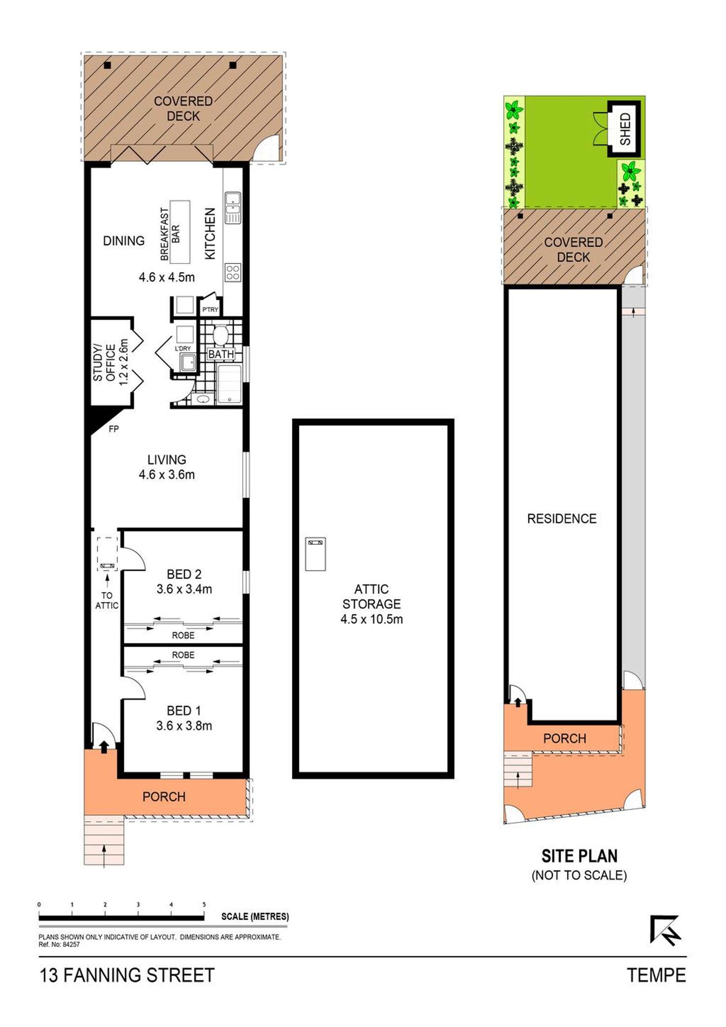 Floorplan of Homely house listing, 13 Fanning Street, Tempe NSW 2044