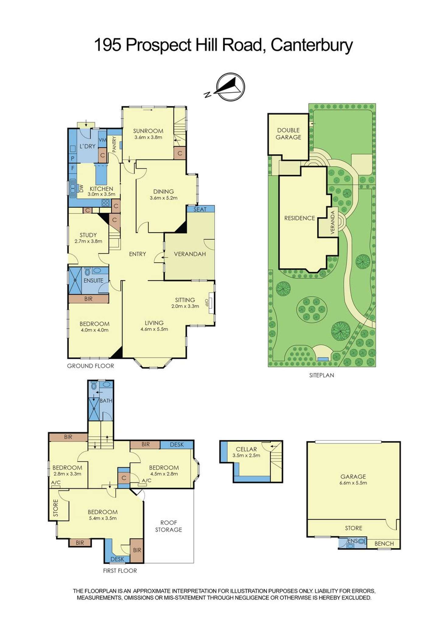 Floorplan of Homely house listing, 195 Prospect Hill Road, Canterbury VIC 3126