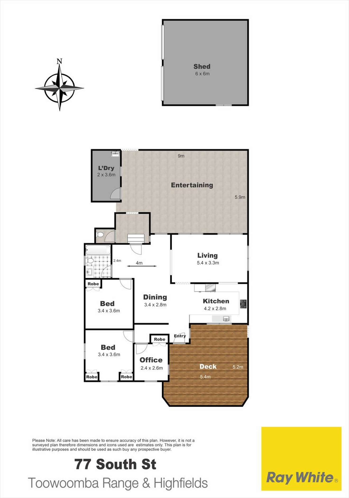 Floorplan of Homely house listing, 77 South Street, Rangeville QLD 4350