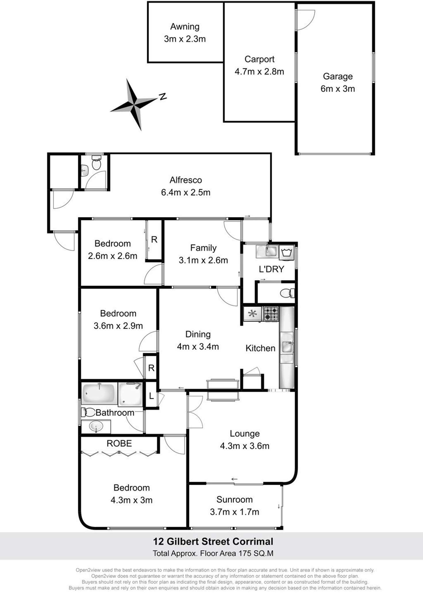 Floorplan of Homely house listing, 12 Gilbert Street, Corrimal NSW 2518