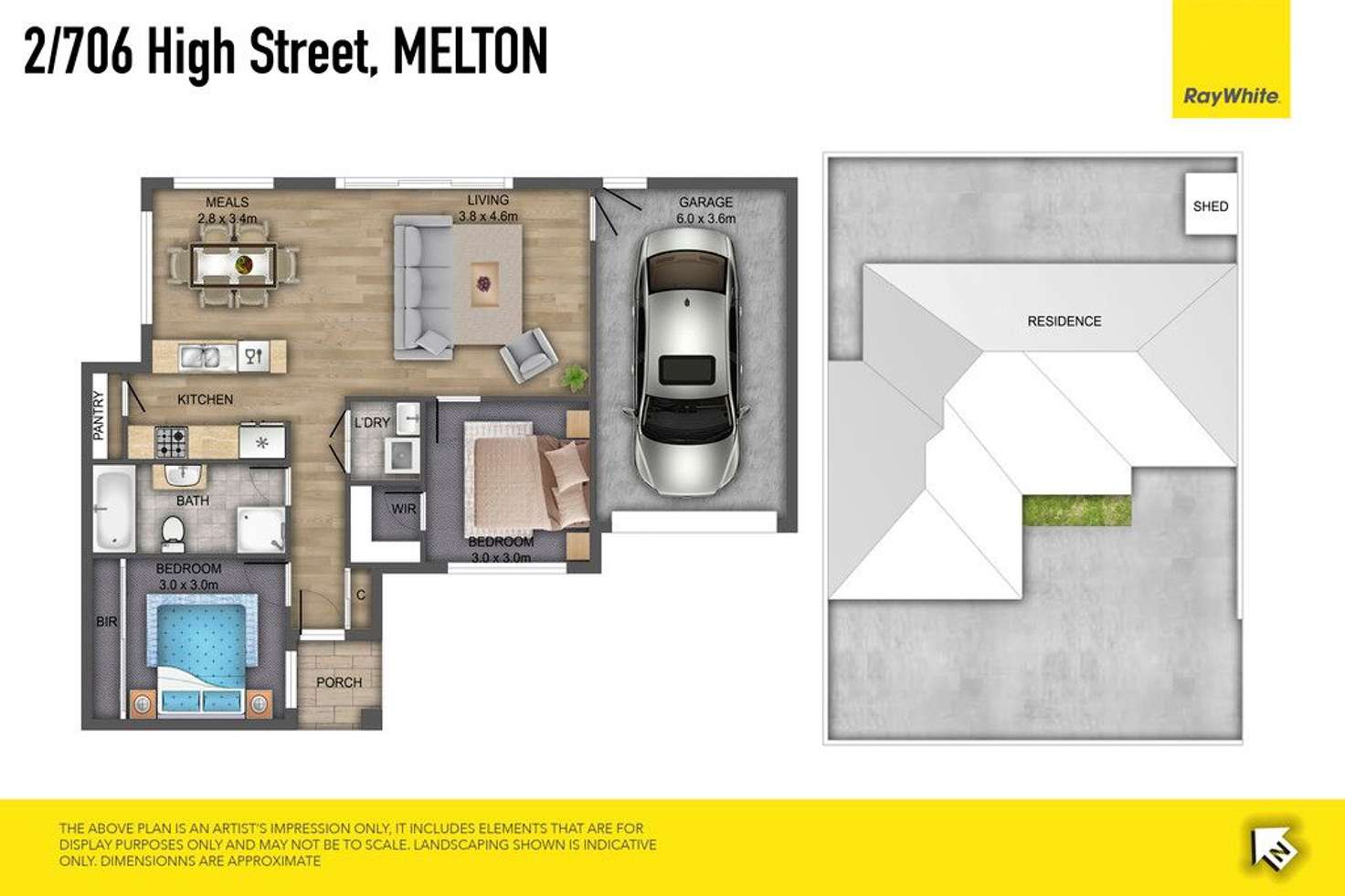 Floorplan of Homely house listing, 2/706 High Street, Melton West VIC 3337