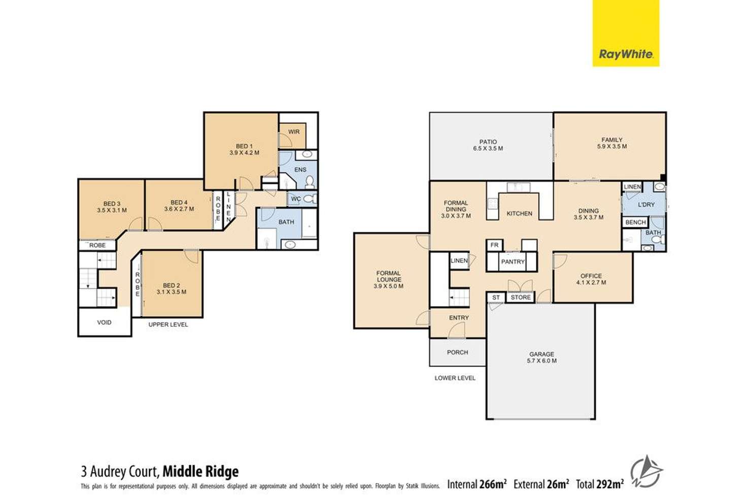 Floorplan of Homely house listing, 3 Audrey Court, Middle Ridge QLD 4350