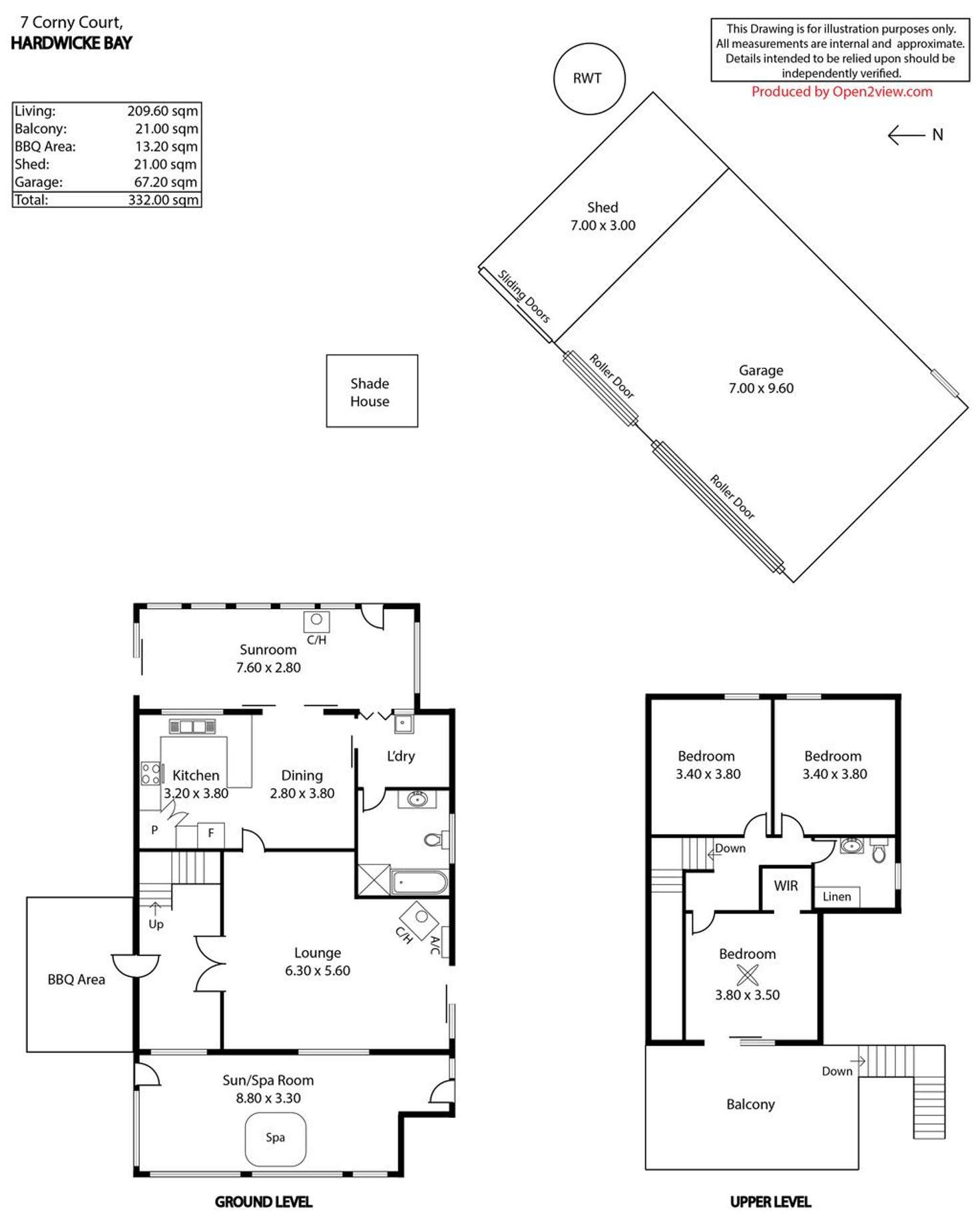 Floorplan of Homely house listing, 7 Corny Court, Hardwicke Bay SA 5575