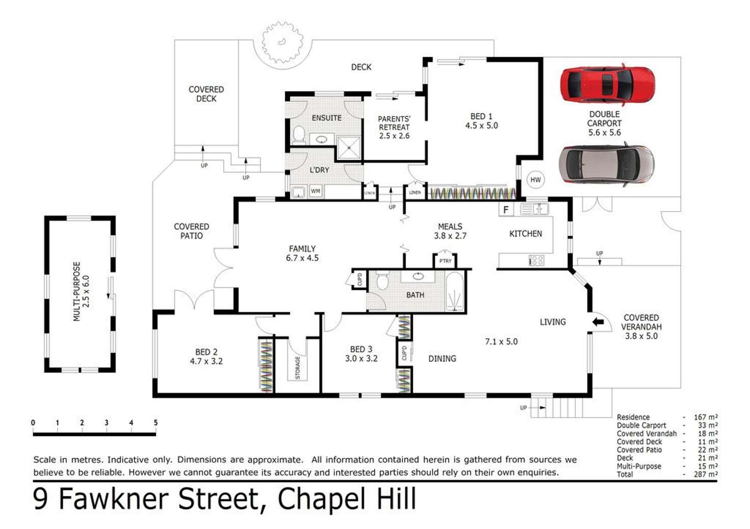 Floorplan of Homely house listing, 7-9 Fawkner Street, Chapel Hill QLD 4069