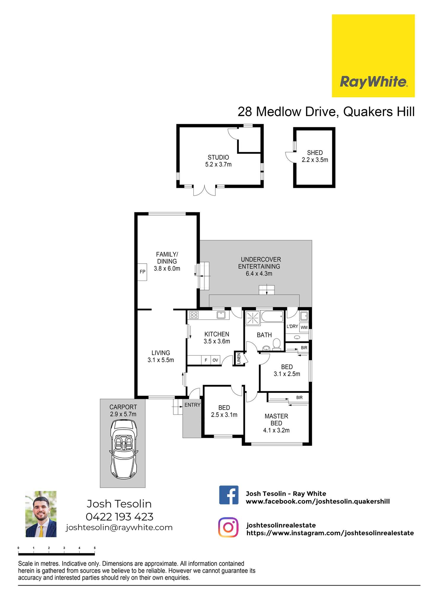 Floorplan of Homely house listing, 28 Medlow Drive, Quakers Hill NSW 2763