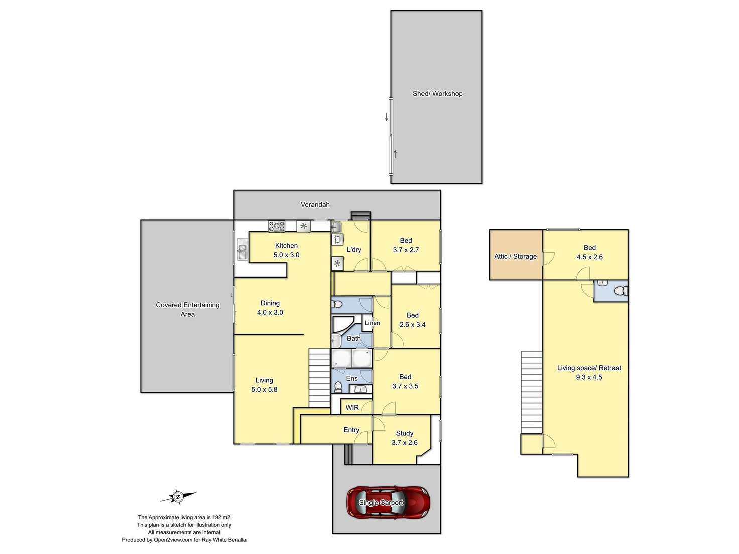 Floorplan of Homely house listing, 83 Faithfull Street, Benalla VIC 3672