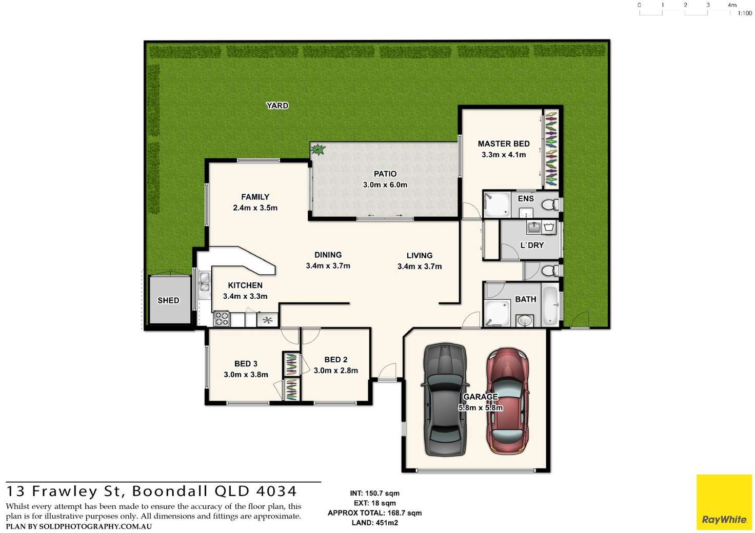Floorplan of Homely house listing, 13 Frawley Street, Boondall QLD 4034