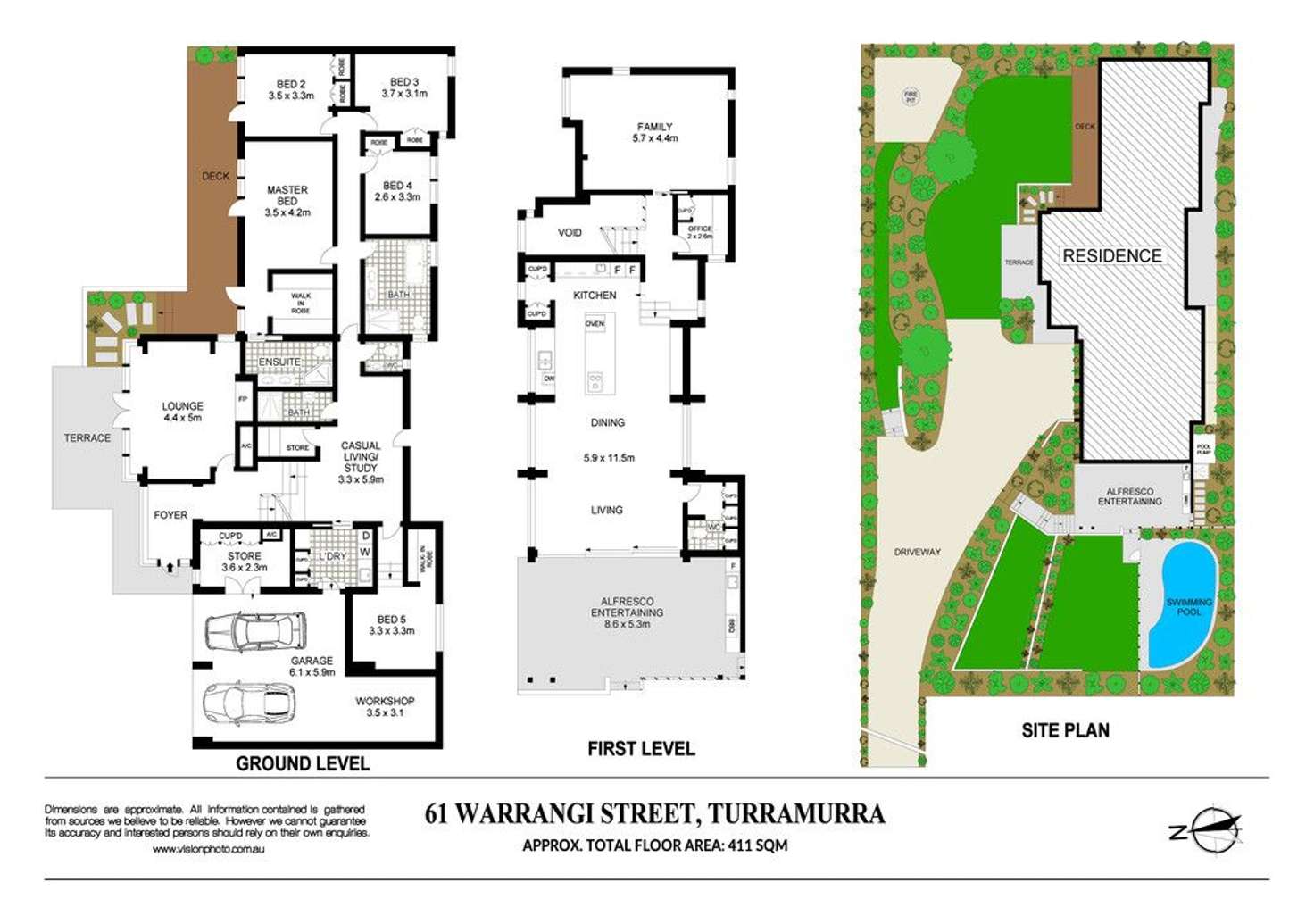 Floorplan of Homely house listing, 61 Warrangi Street, Turramurra NSW 2074