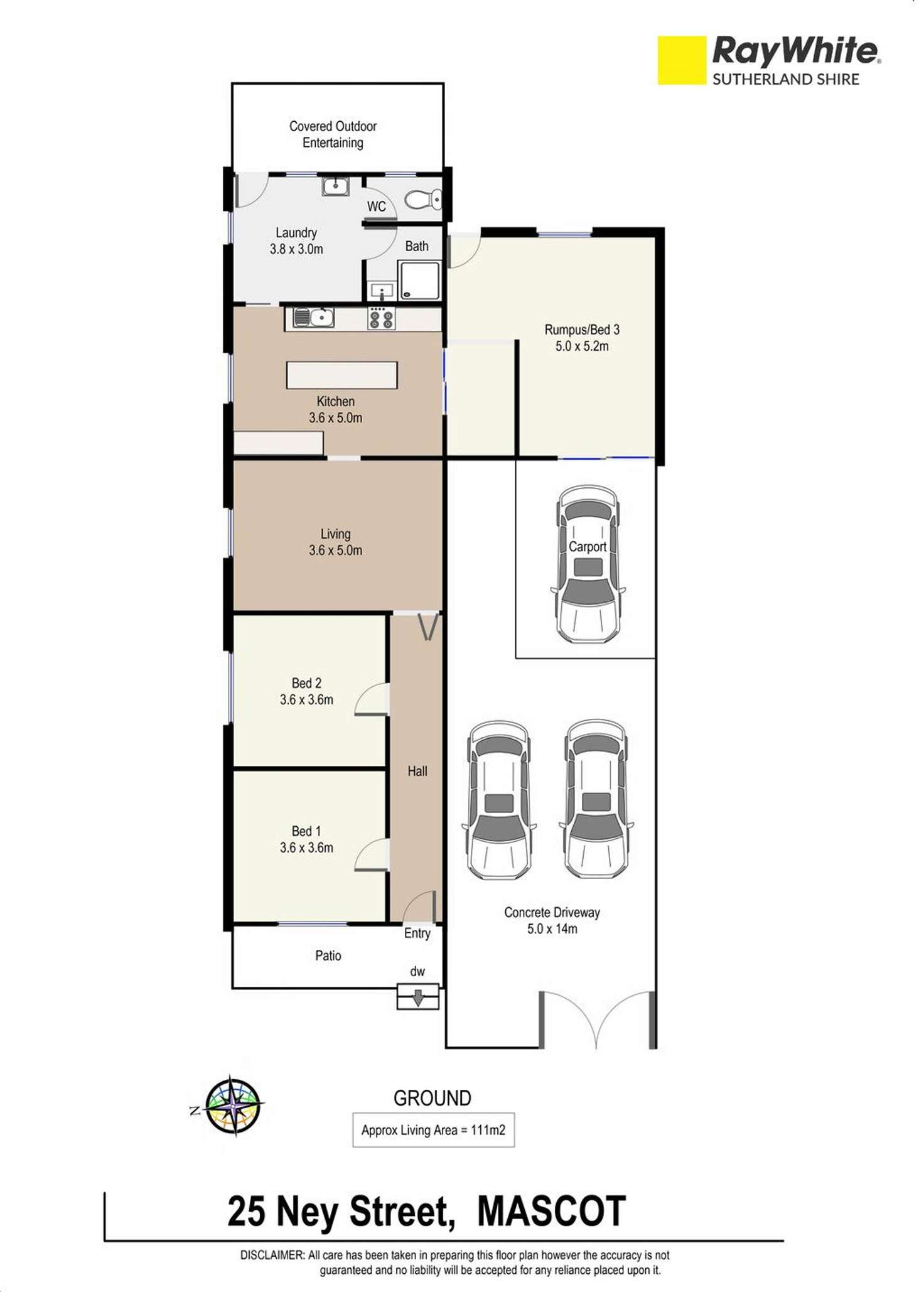 Floorplan of Homely house listing, 25 Ney Street, Mascot NSW 2020