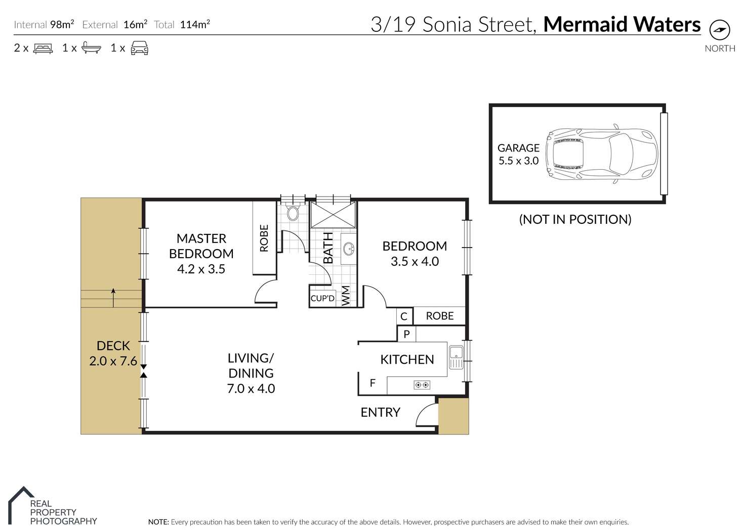 Floorplan of Homely apartment listing, 3/19 Sonia Street, Mermaid Waters QLD 4218