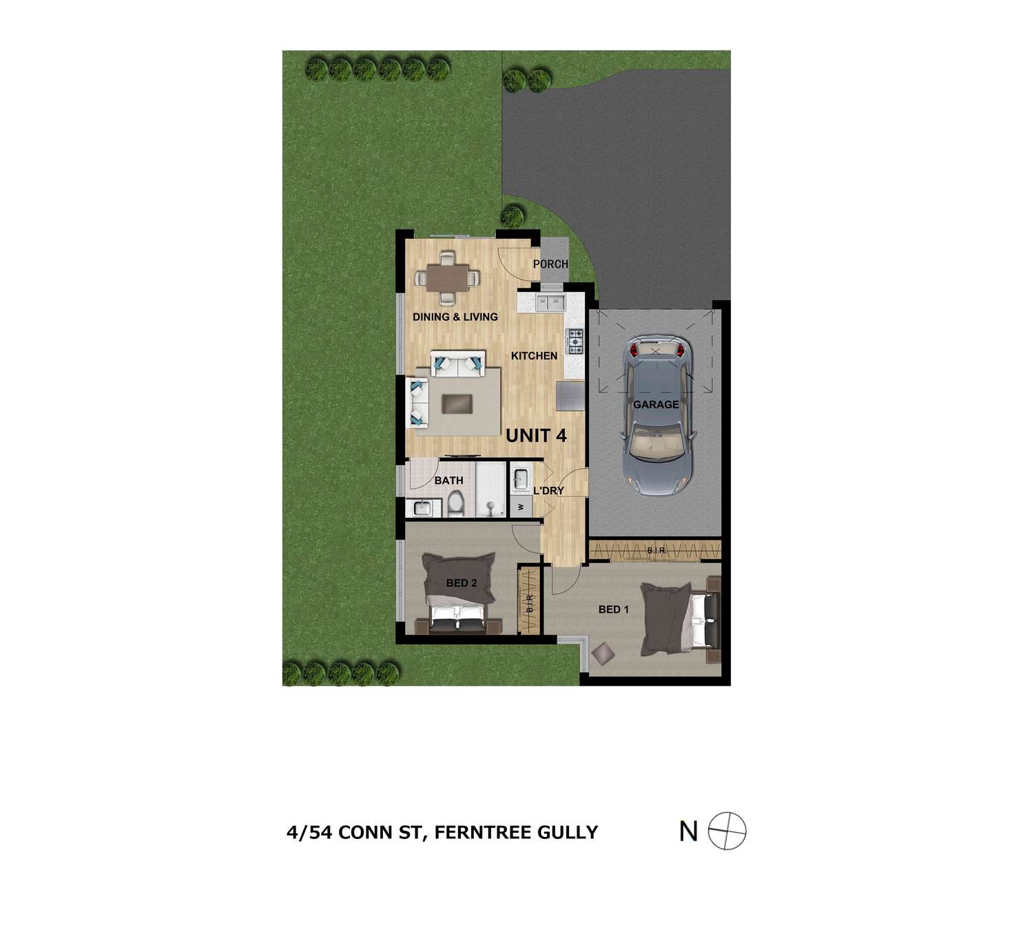 Floorplan of Homely unit listing, 1, 2 & 4/54 Conn Street, Ferntree Gully VIC 3156