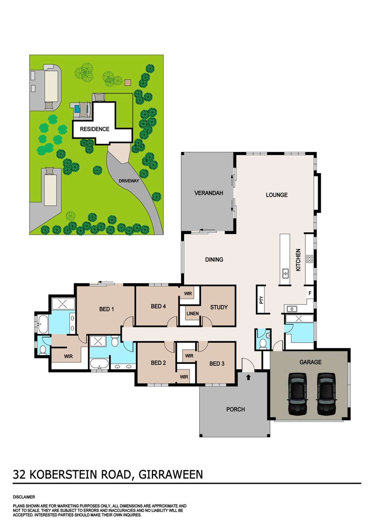 Floorplan of Homely house listing, 32 Koberstein Road, Girraween NT 836