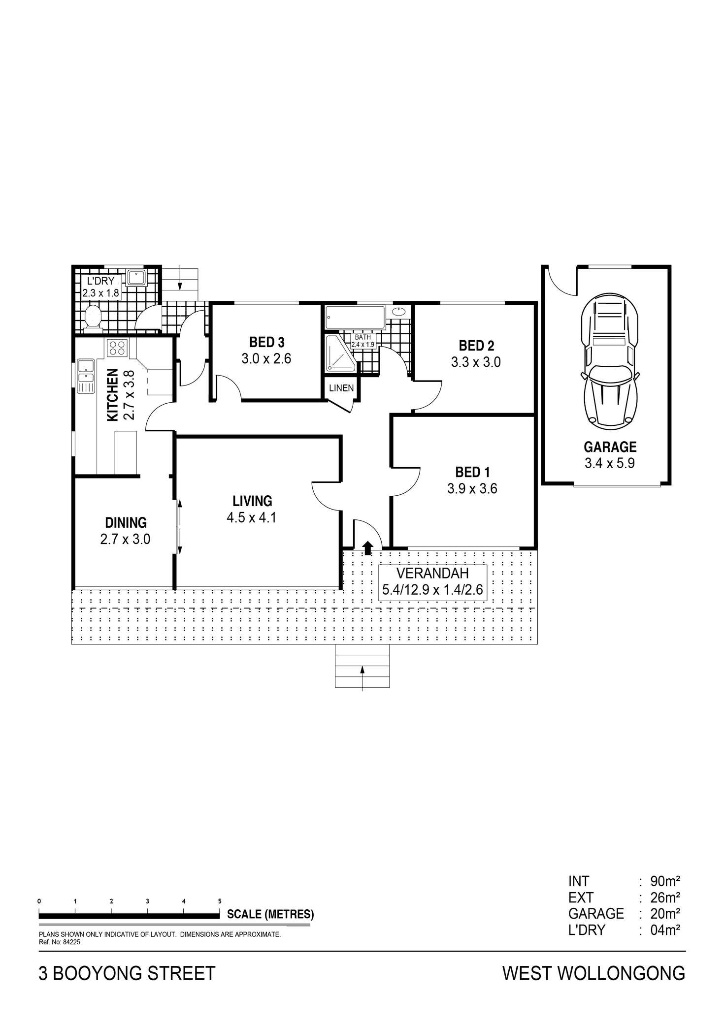 Floorplan of Homely house listing, 3 Booyong Street, West Wollongong NSW 2500