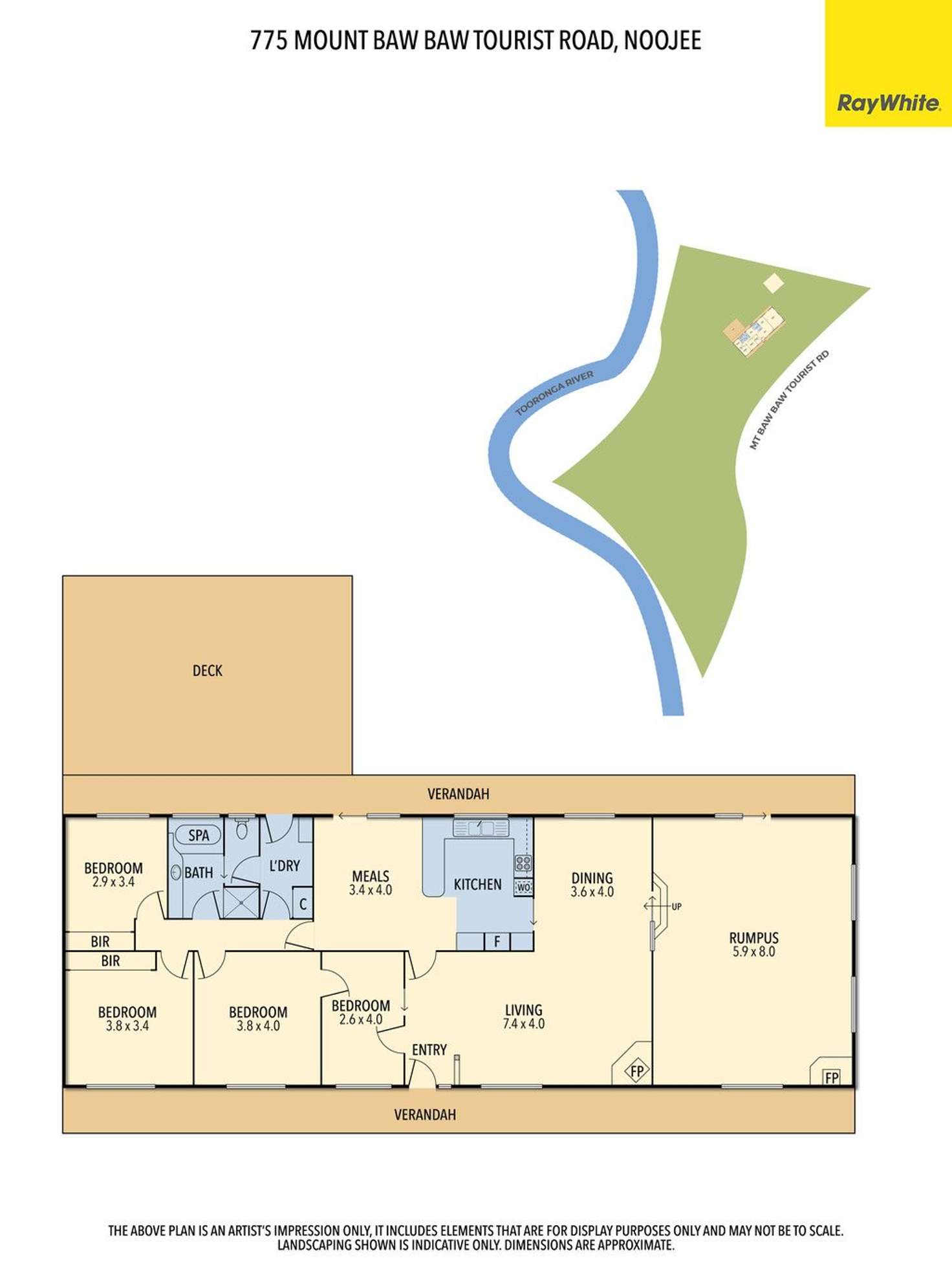 Floorplan of Homely house listing, 775 Mt Baw Baw Tourist Road, Noojee VIC 3833