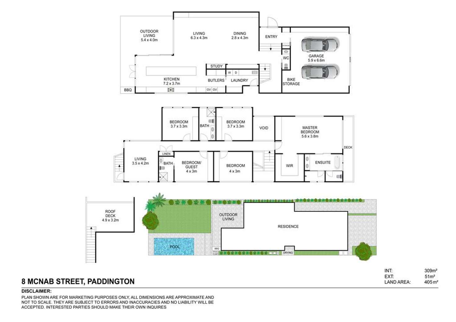 Floorplan of Homely house listing, 8 McNab Street, Paddington QLD 4064