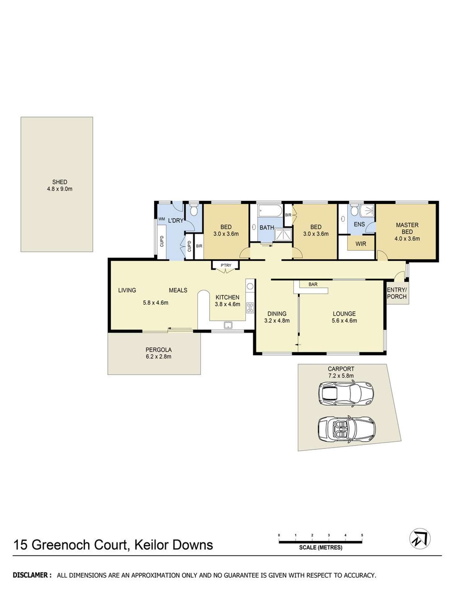 Floorplan of Homely house listing, 15 Greenoch Court, Keilor Downs VIC 3038