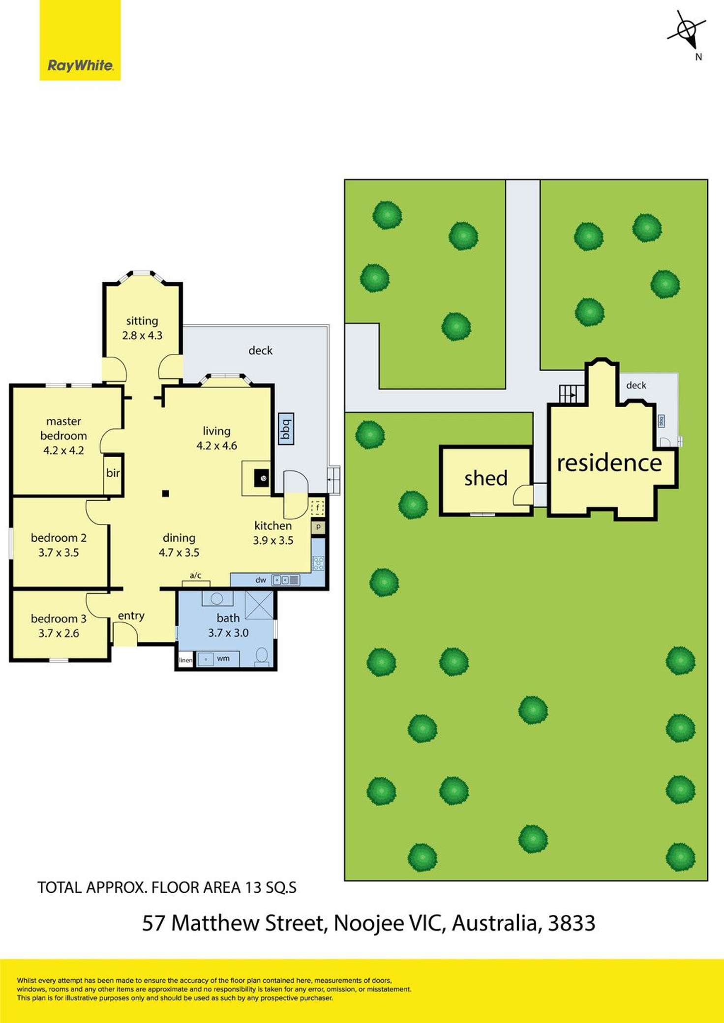 Floorplan of Homely house listing, 57 Matthew Street, Noojee VIC 3833