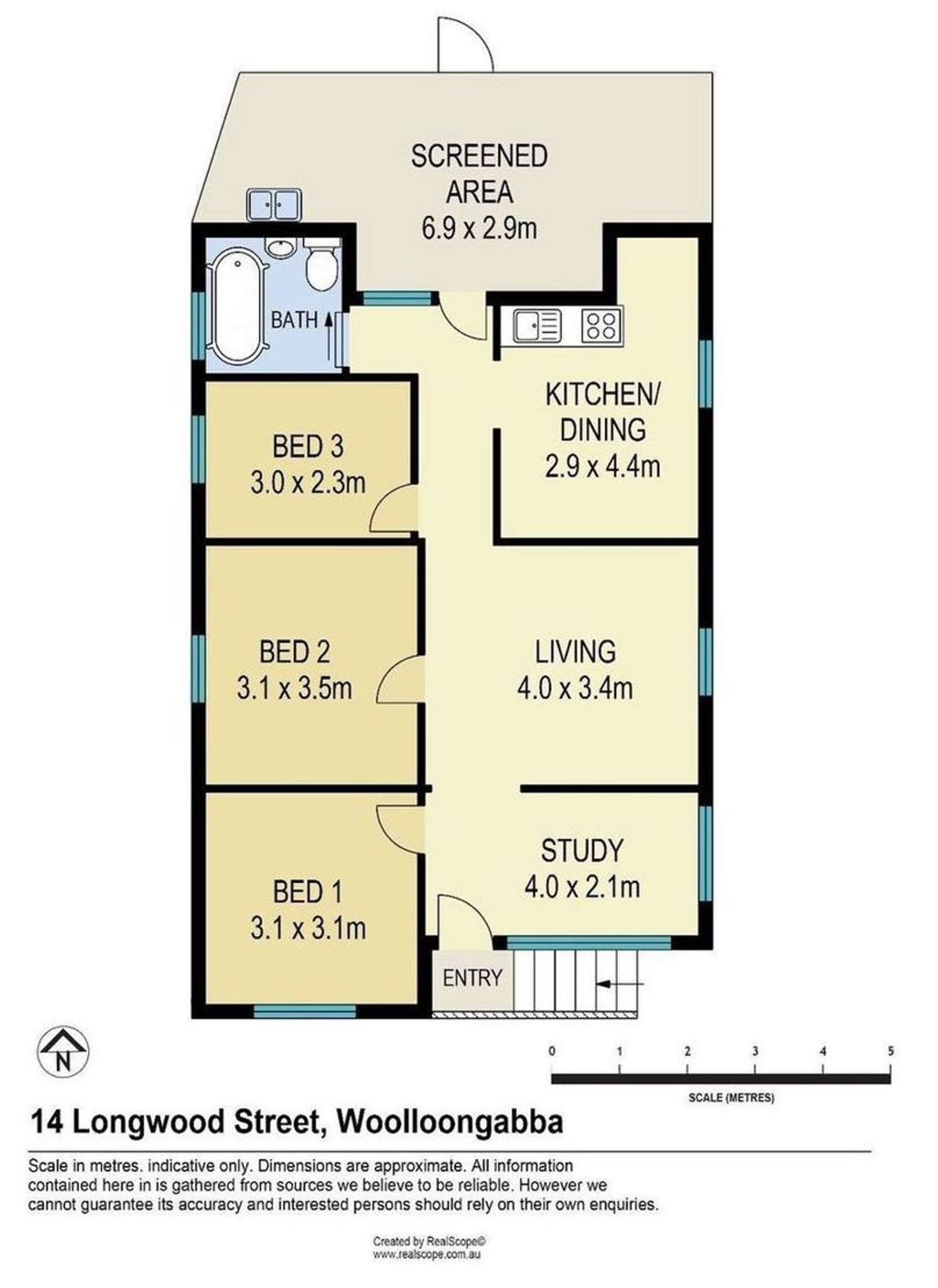 Floorplan of Homely house listing, 14 Longwood Street, Woolloongabba QLD 4102