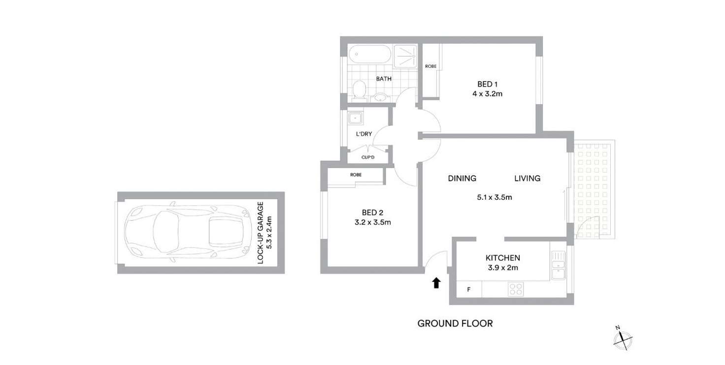 Floorplan of Homely apartment listing, 20/13 Wheatleigh Street, Crows Nest NSW 2065