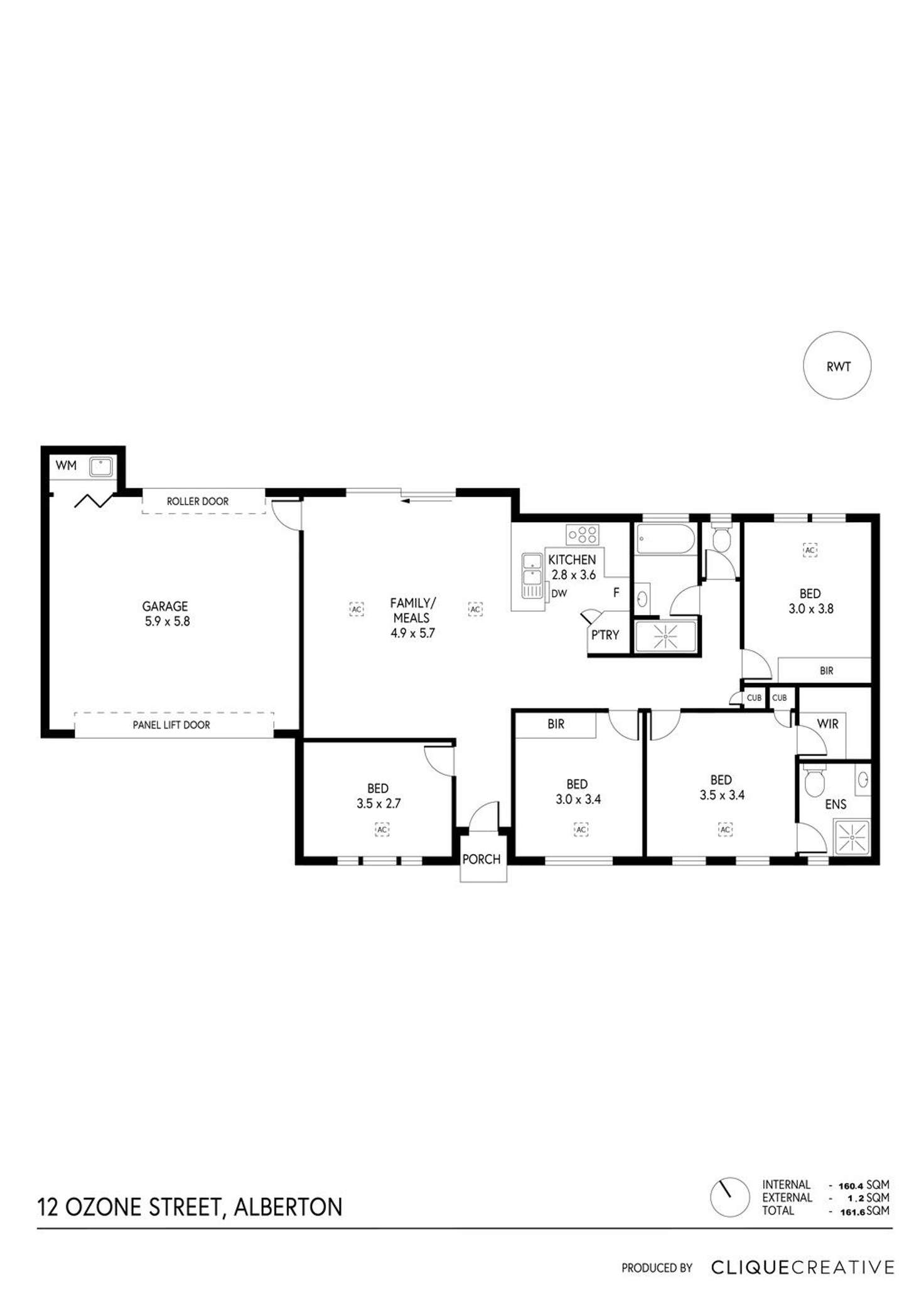 Floorplan of Homely house listing, 12 Ozone Street, Alberton SA 5014