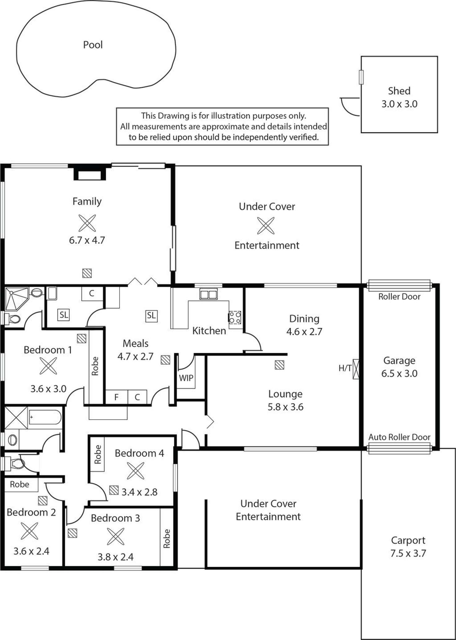 Floorplan of Homely house listing, 7 Hoylake Crescent, West Lakes SA 5021