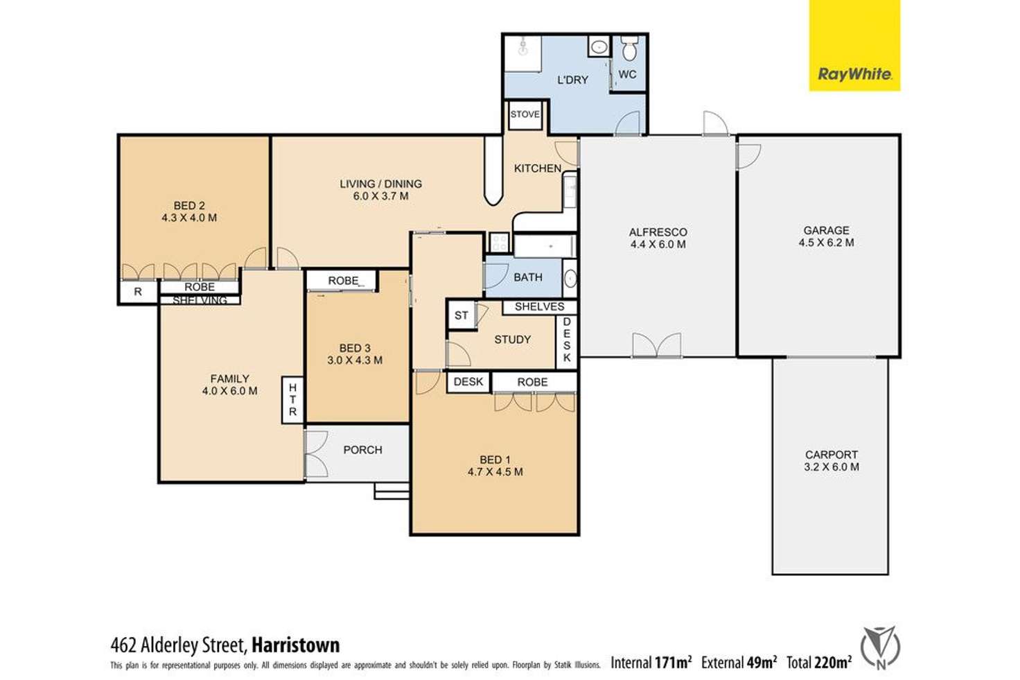 Floorplan of Homely house listing, 462 Alderley Street, Harristown QLD 4350