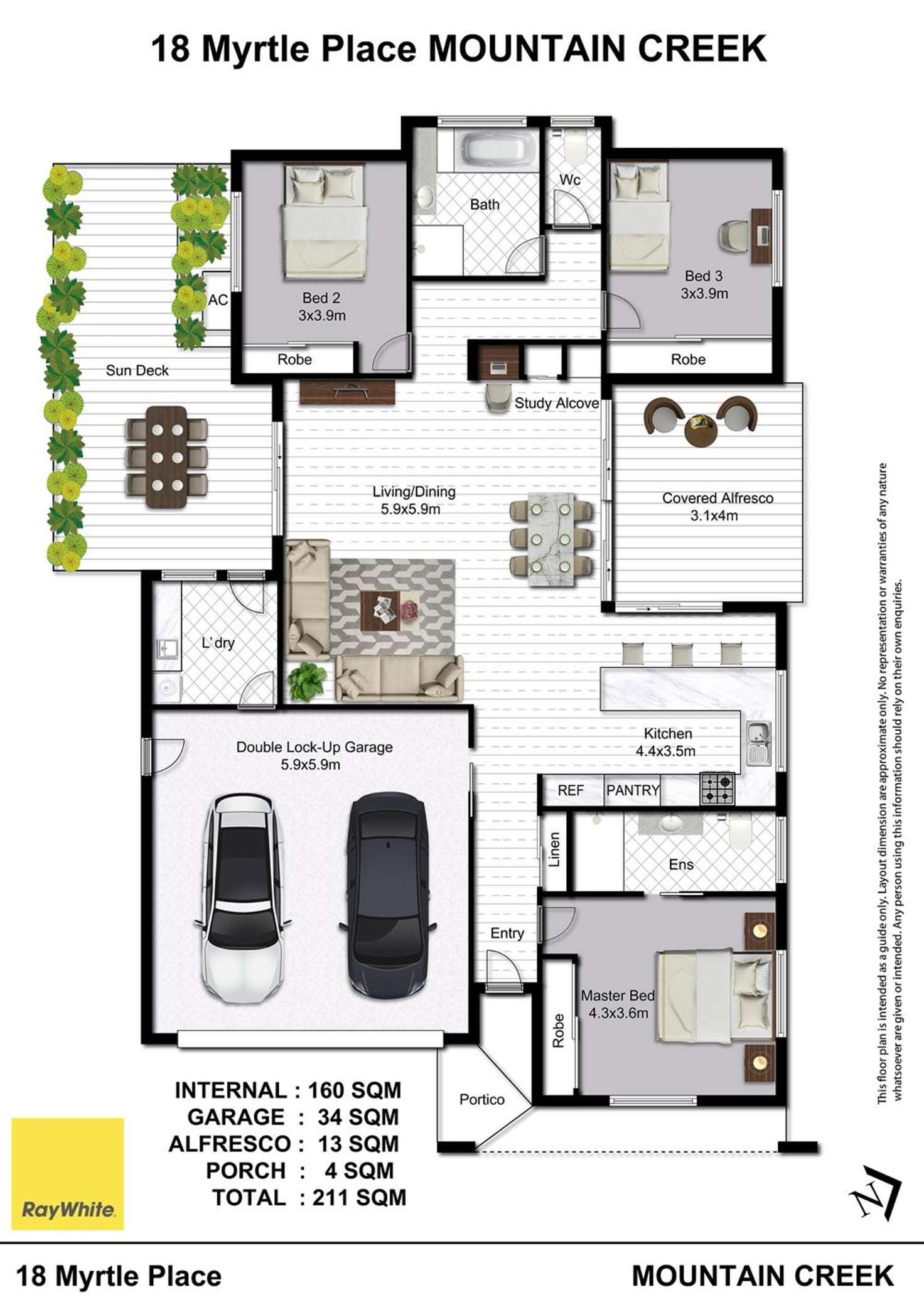 Floorplan of Homely house listing, 18 Myrtle Place, Mountain Creek QLD 4557