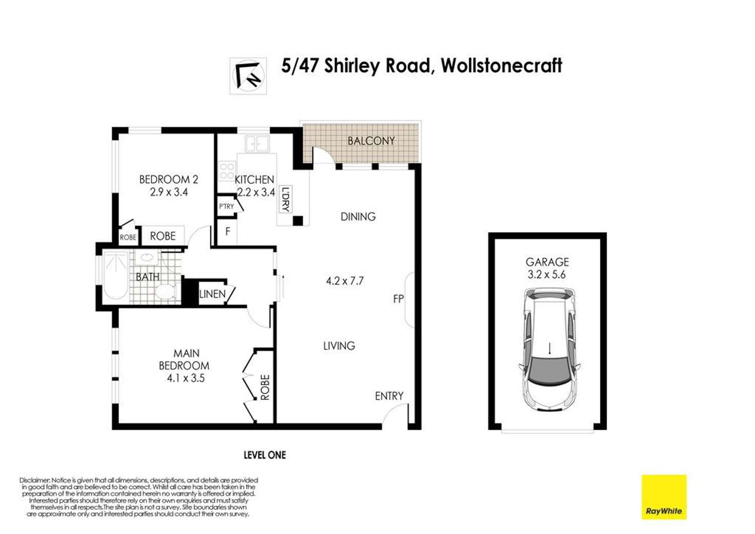 Floorplan of Homely apartment listing, 5/47 Shirley Road, Wollstonecraft NSW 2065